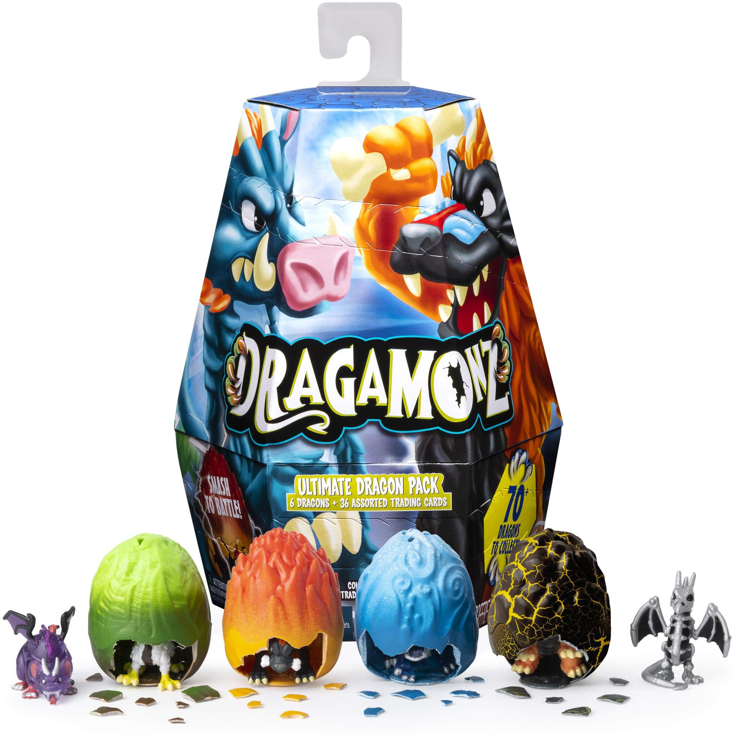 Dragamonz  Ultimate Dragon 6 Pack  Collectible Figure & Trading Card Game  For Kids Aged 5 & Up
