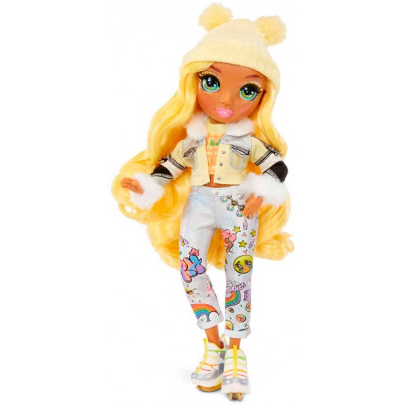 Rainbow High Winter Break Sunny Madison - Yellow Fashion Doll And Playset With 2 Designer Outfits  Pair Of Skis & Accessories