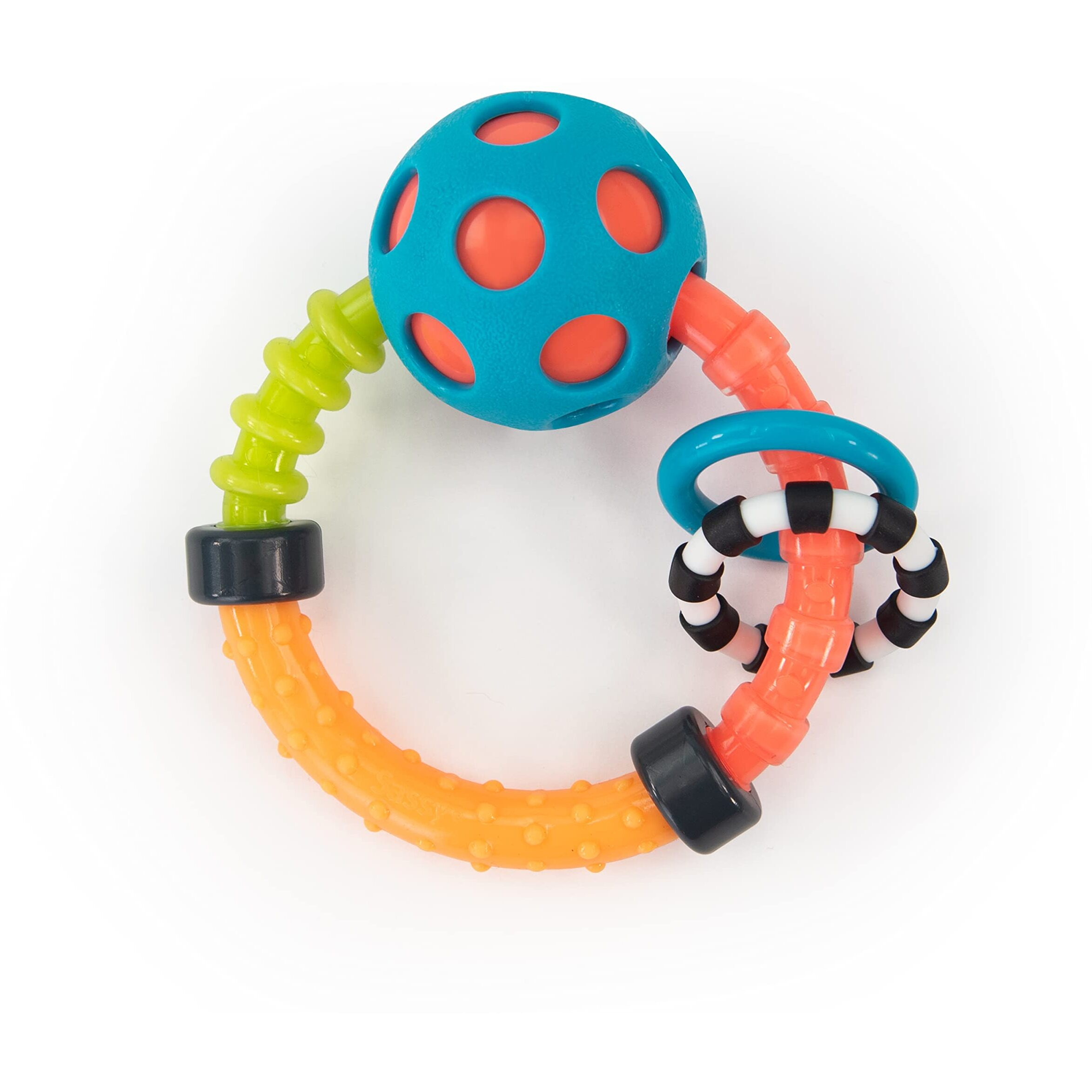 Sassy My First Rattles Newborn Gift Set With 3 Soft And Flexible Rattles  Ages 0+ Months