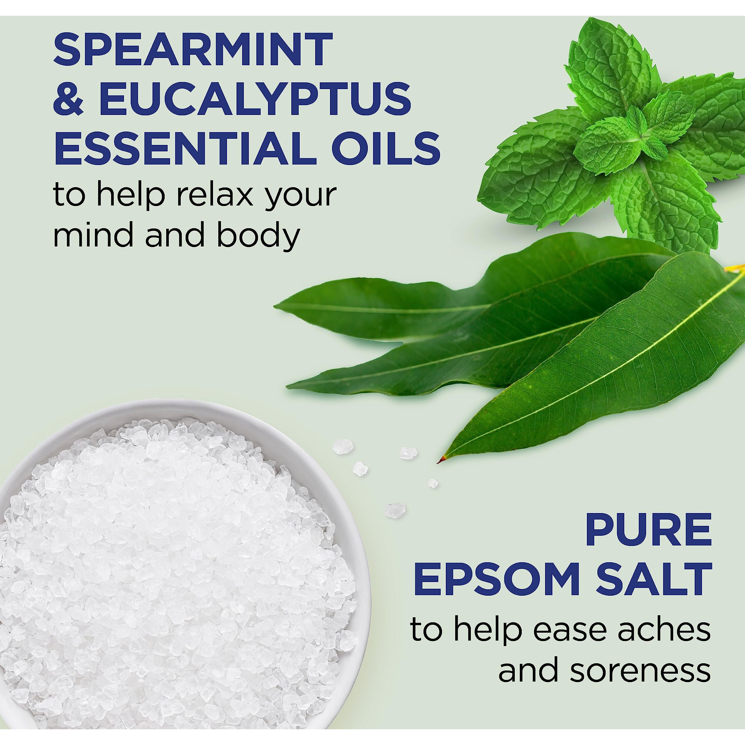 Dr Teal's Foaming Bath With Pure Epsom Salt  Relax & Relief With Eucalyptus & Spearmint  34 Fl Oz (Packaging May Vary)