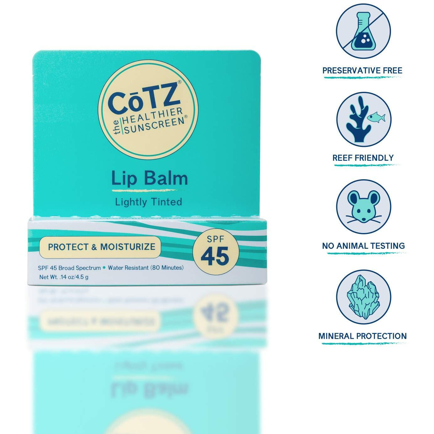 Cotz Lip Spf 45  .14 Ounce