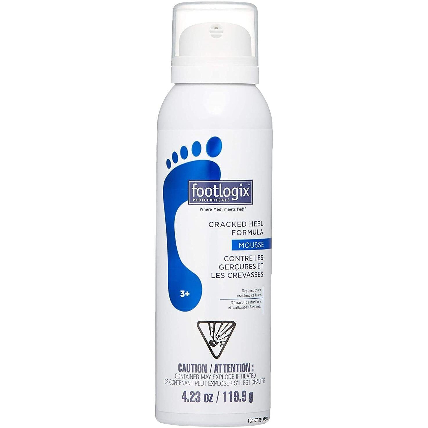 Footlogix Cracked Heel Formula  White 4.23 Ounce