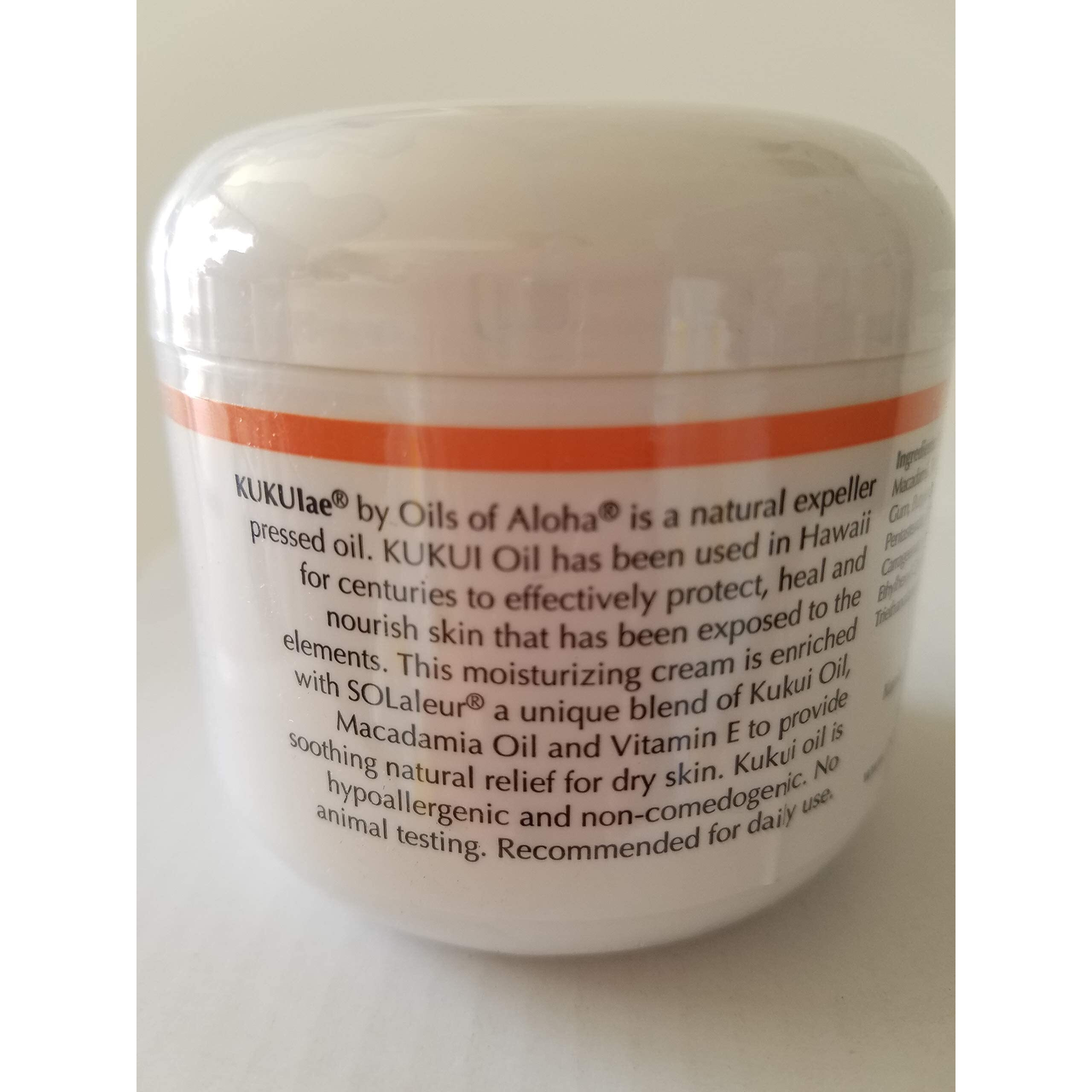 Oils Of Aloha Kukui Moisturizing Cream - 4 Oz. Fragrance Free