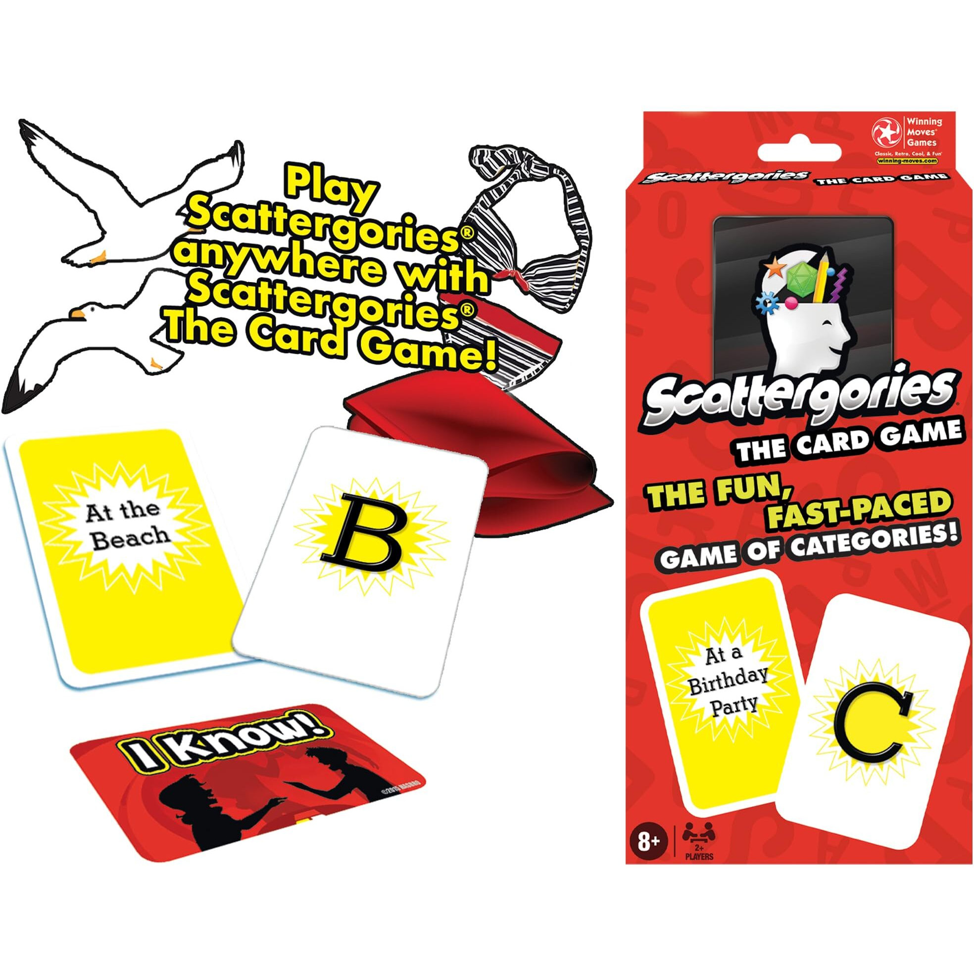 Winning Moves Scattergories The Card Game Games Usa  Fast-Paced Play At Once Card Game Of Categories  For 2 Or More Players  Ages 8+