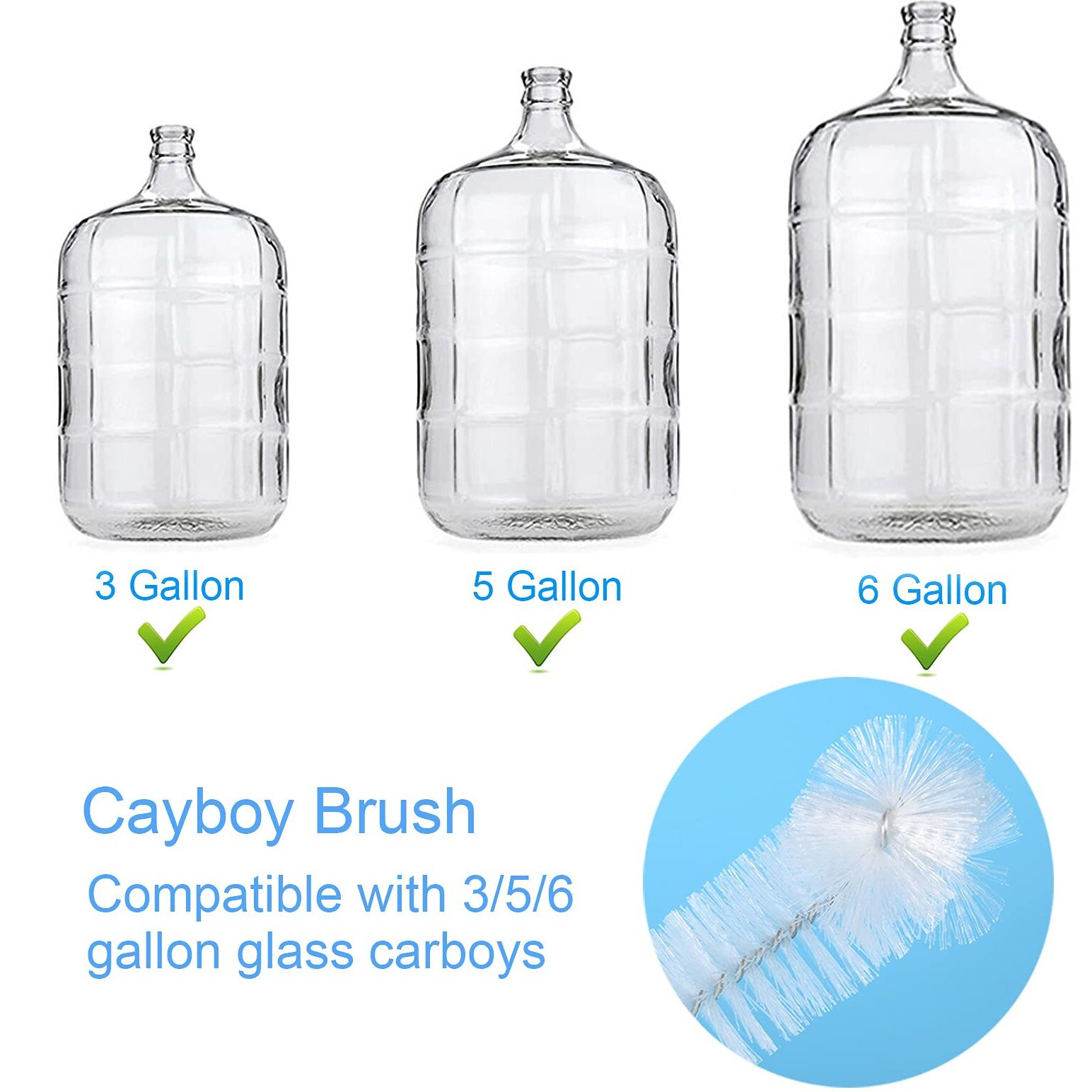 2 Pack 28Inch Carboy Brush Carboy Cleaning Brush Carboy Bottle Brush Carboy Brushes For Cleaning Nylon 5 Gallon Carboy Brush For 3 5 6 6.5 Gallon Glass Carboys Corny Kegs Wine Making Home Brewing