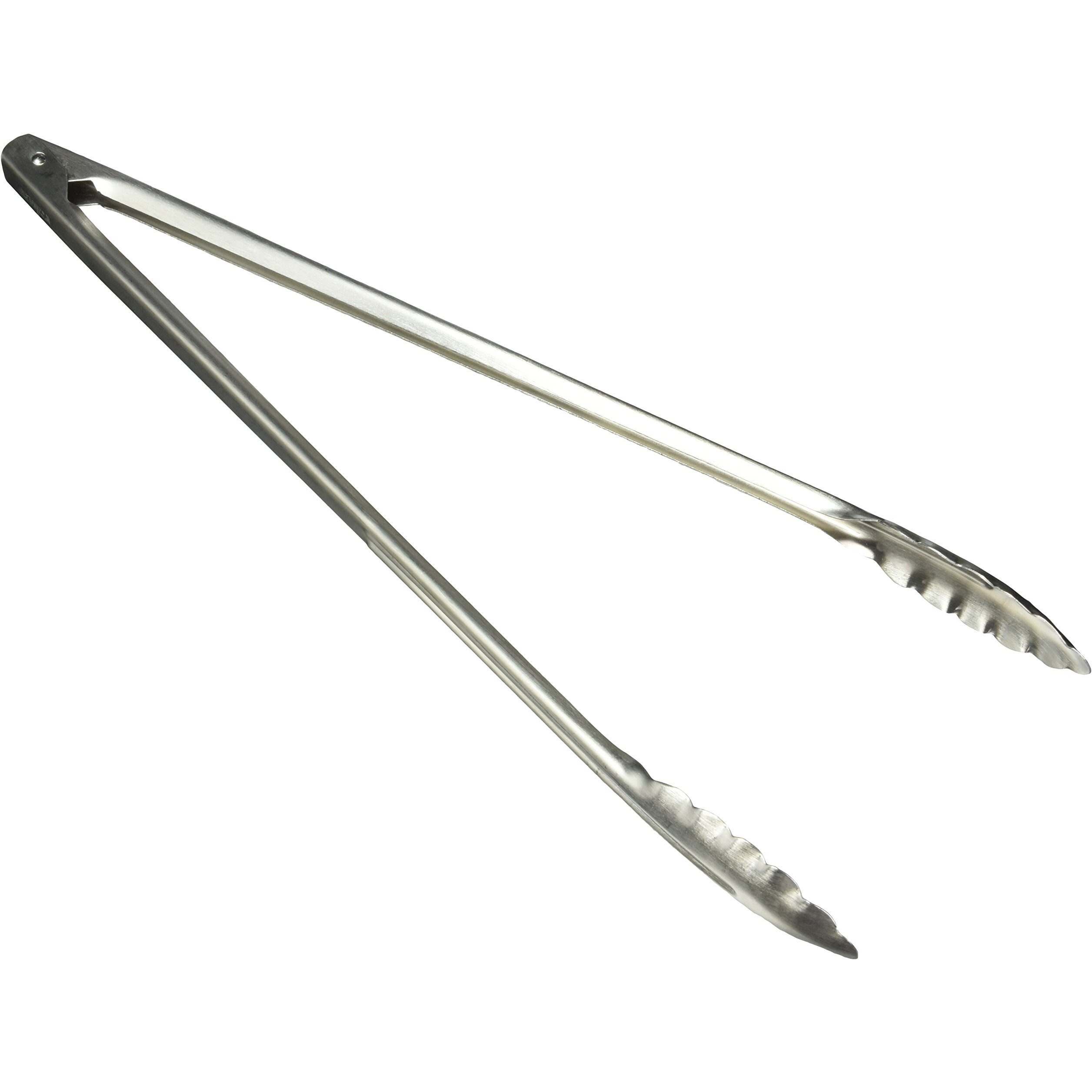 Winco Coiled Spring Heavyweight Stainless Steel Utility Tong  16-Inch