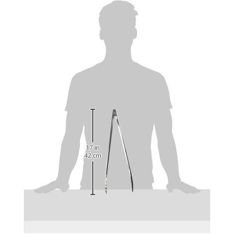 Winco Coiled Spring Heavyweight Stainless Steel Utility Tong  16-Inch