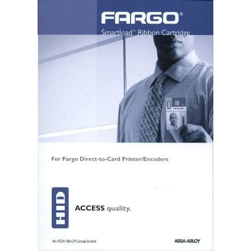 Fargo Dtc1000 Ymcko Ribbon Cartridge W/ Cleaning Roller - 45000