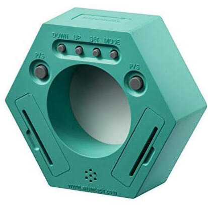 Home & Office Timer With Clock  5 15  30  45  60 Minute Preset Countdown Timer  Easy-To-Use Time Management Tool (Cyan)