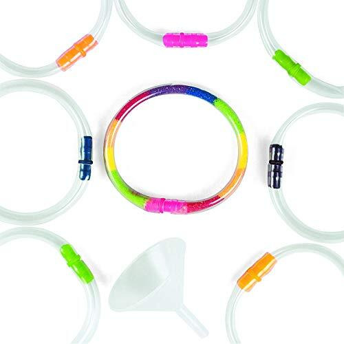 Fun Express Sand Art Bracelets For Kids - Bulk Kit Makes 24  Includes Funnel - Sand Art Crafts And Party Favors