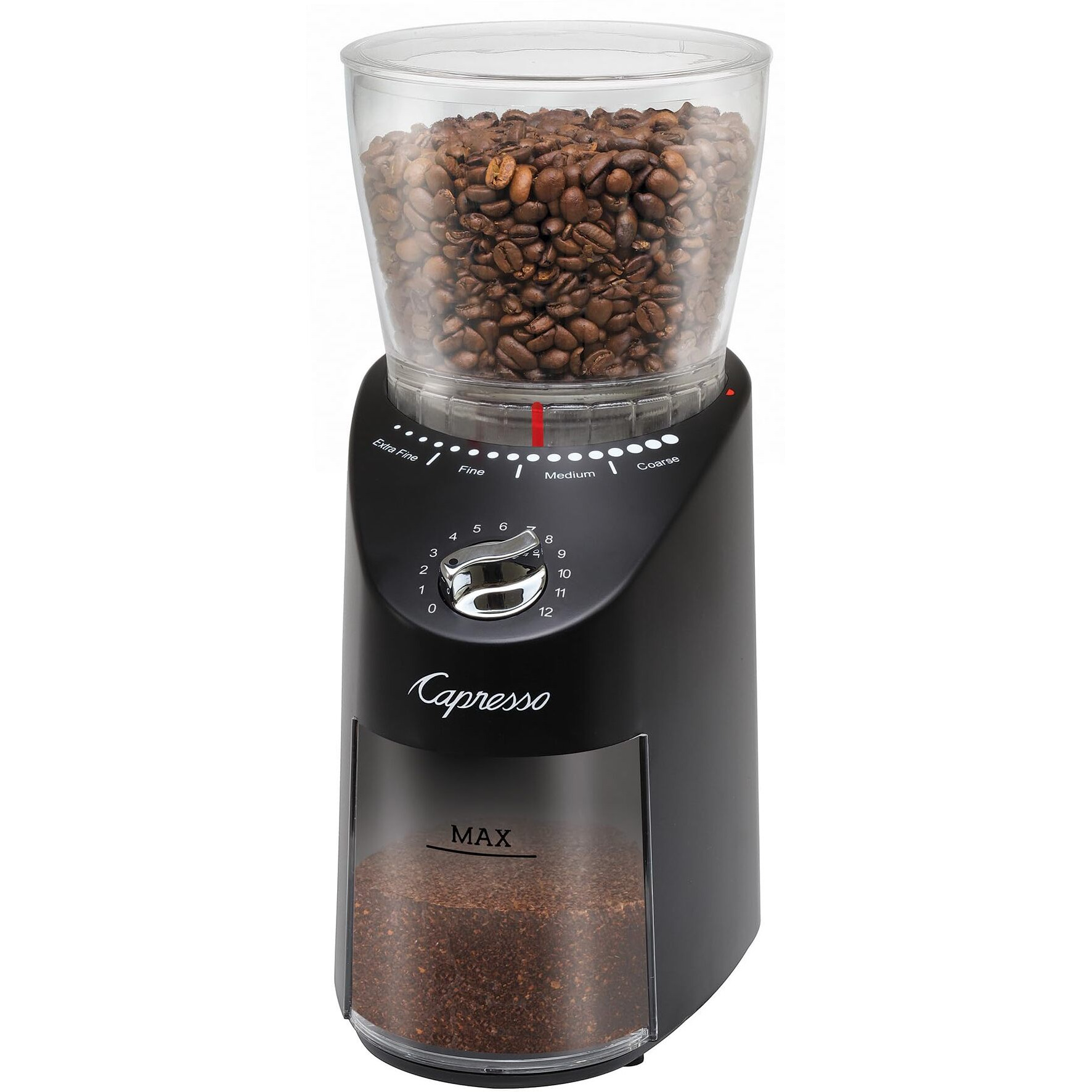 Capresso Infinity Plus Black Conical Burr Grinder