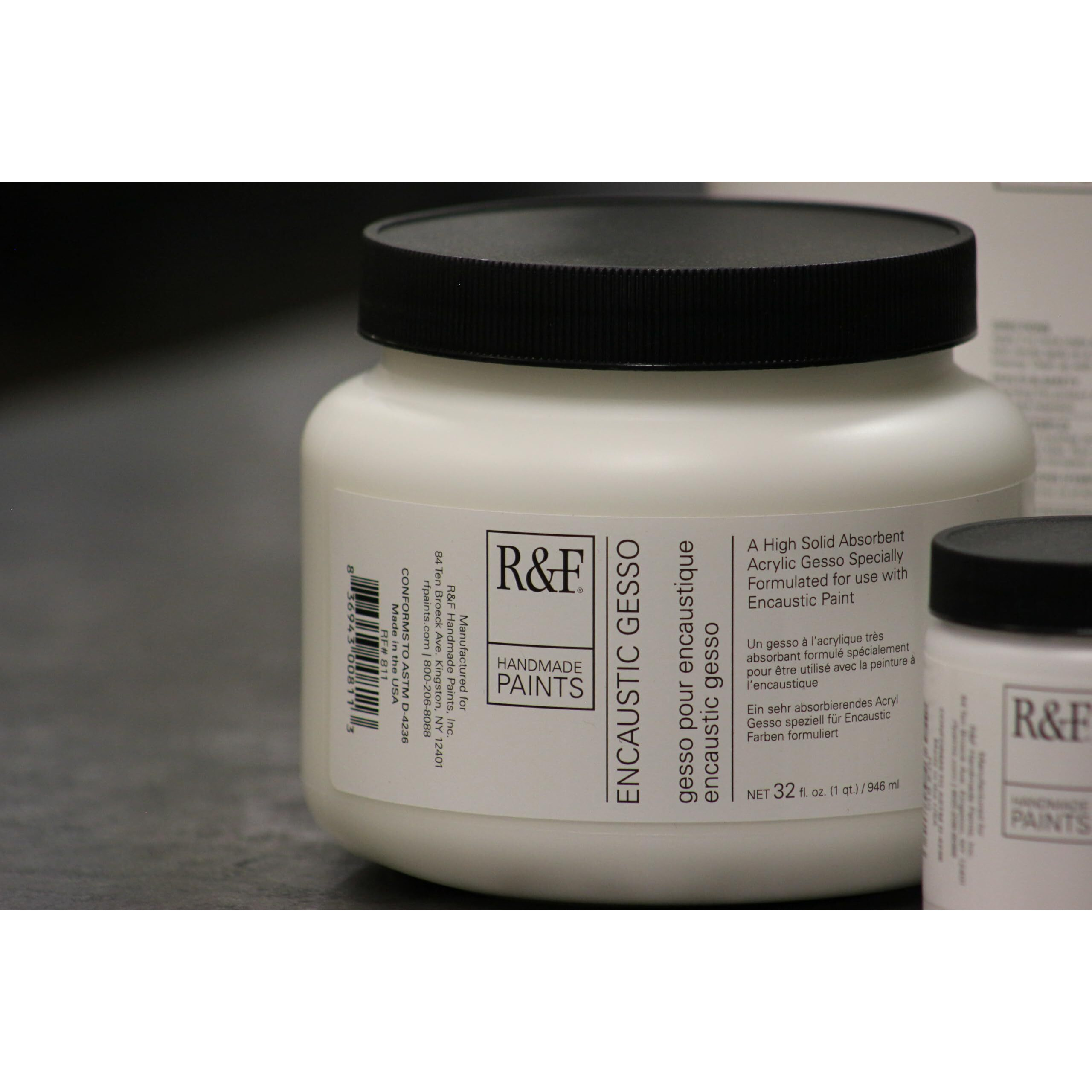 R&F Handmade Paints Encaustic Gesso  Quart