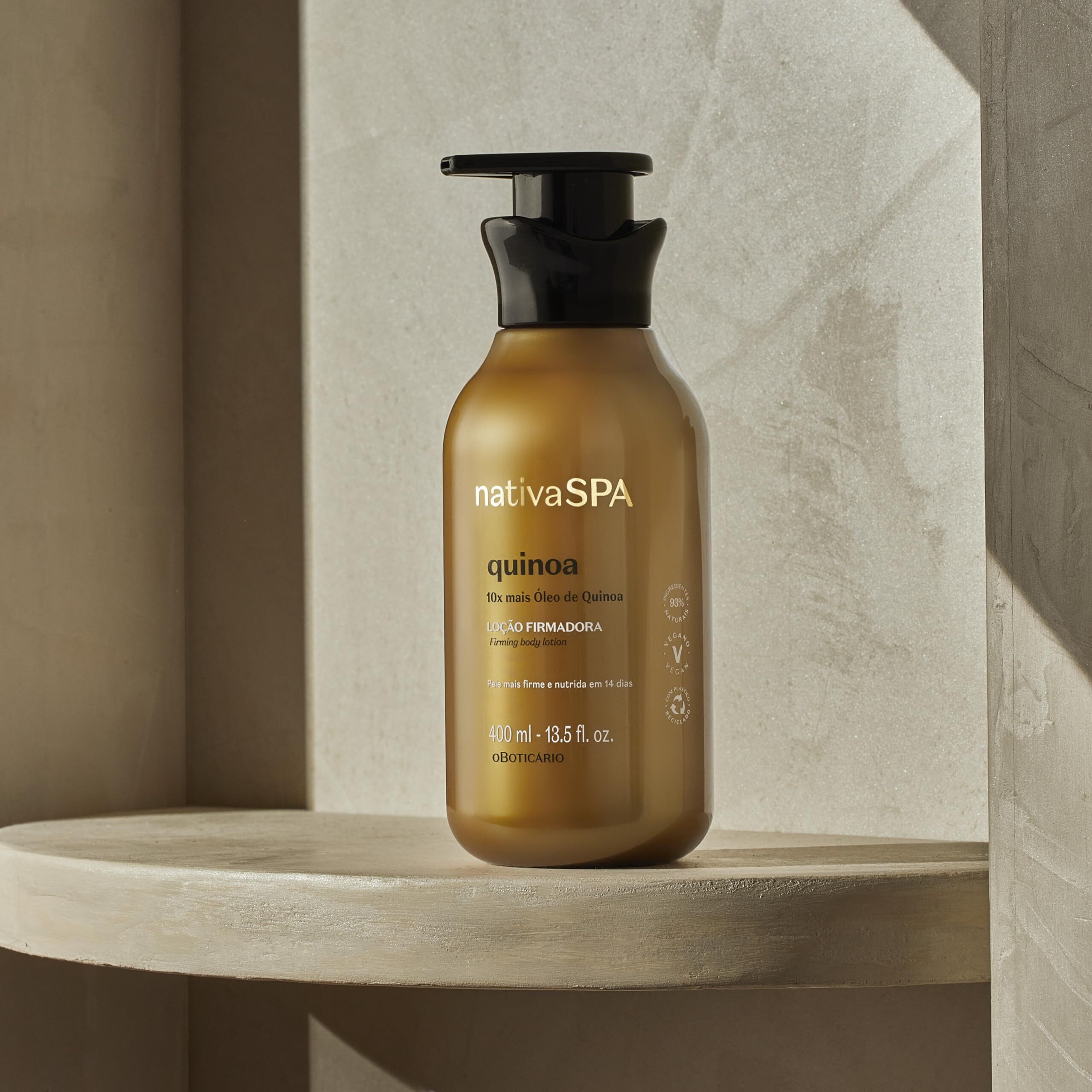 Nativa Spa By O Boticario Quinoa Hydrating Body Lotion  Fragranced Skin Moisturizer With Purified Quinoa Drops  13.5 Ounce