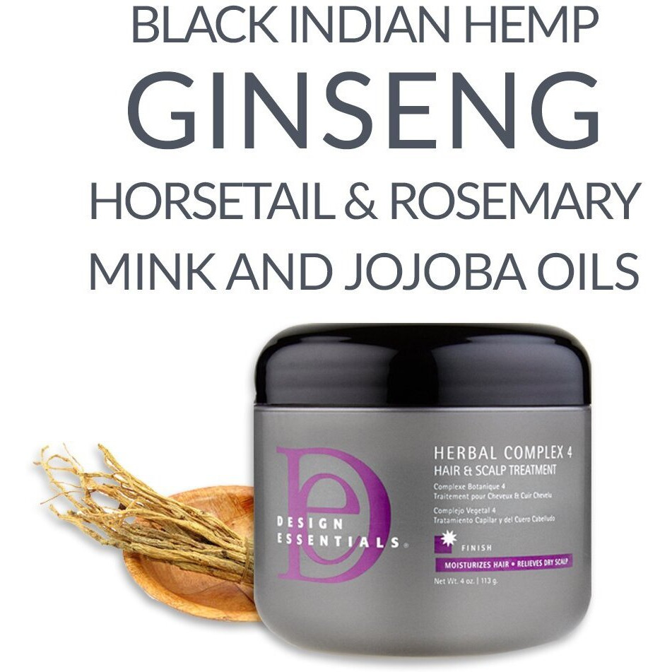 Design Essentials Herbal Complex 4 Hair & Scalp Treatment - 4 Oz