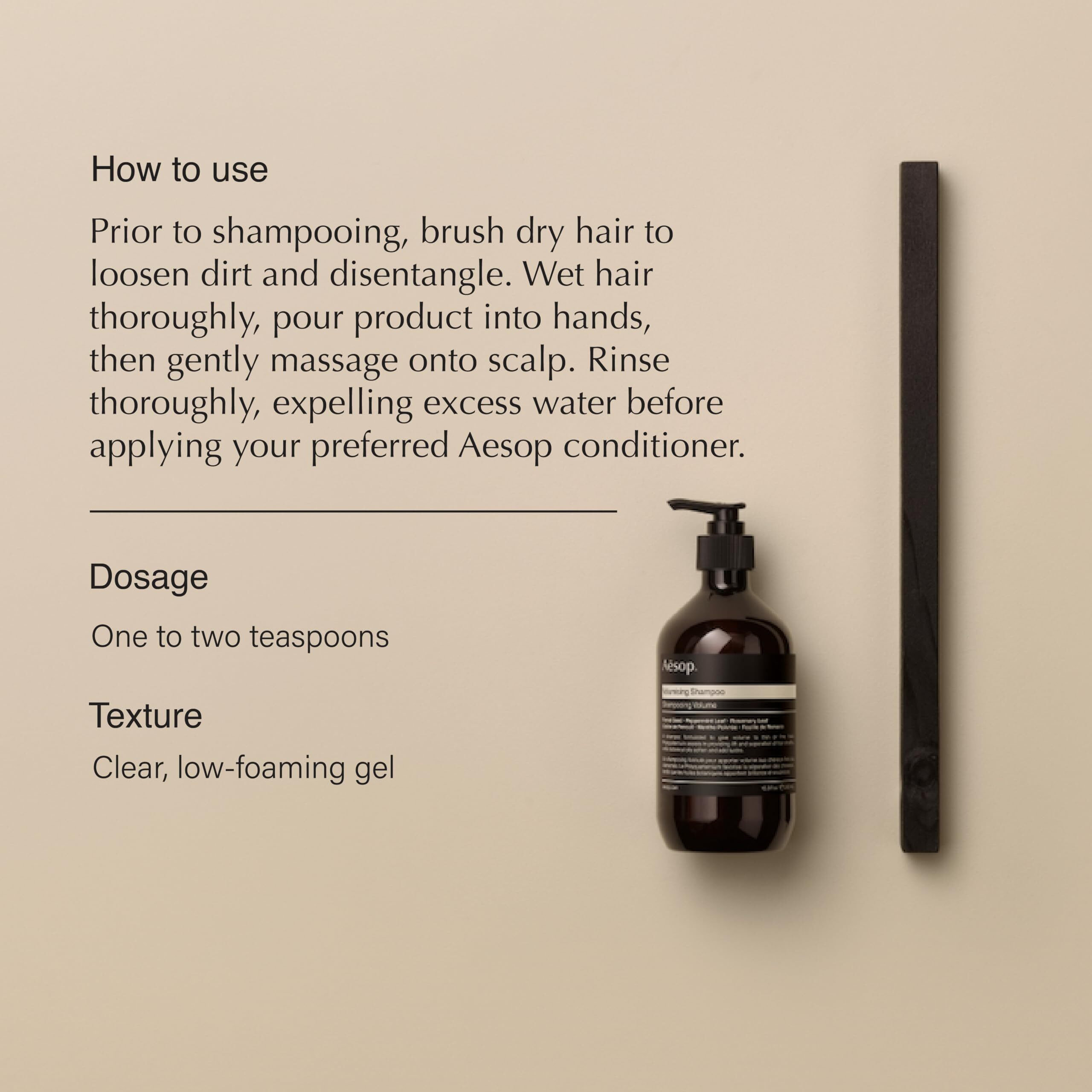 Aesop Volumizing Shampoo | Lifting Formulation For Volume And Body | Boosted With Polyquaternium 67 | 16.9 Oz