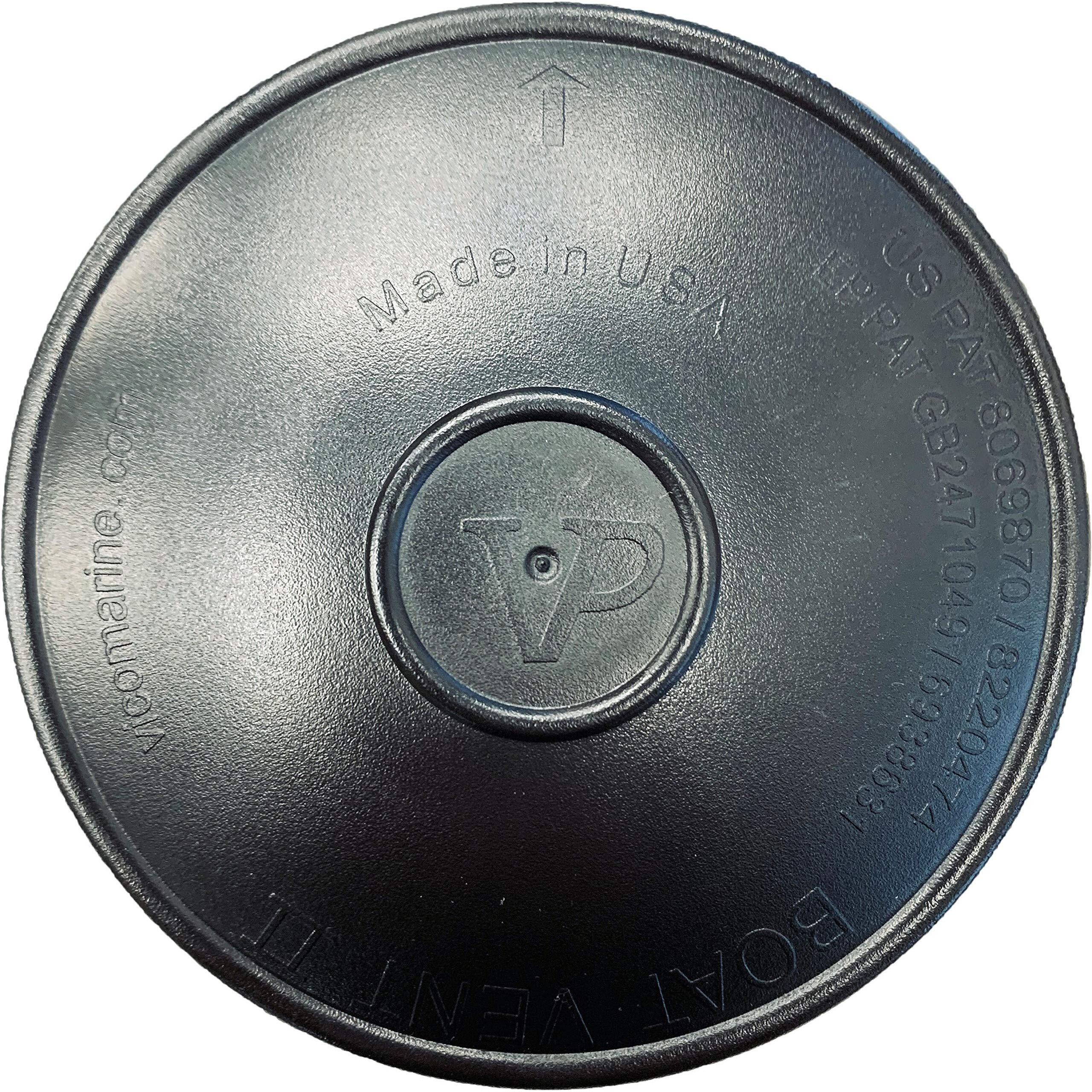 Vico Marine - Boat Vent Ii - Black- 4.5&quot&quot W X 4.5&quot&quot D X 2.5&quot&quot - Quick And Easy Installation