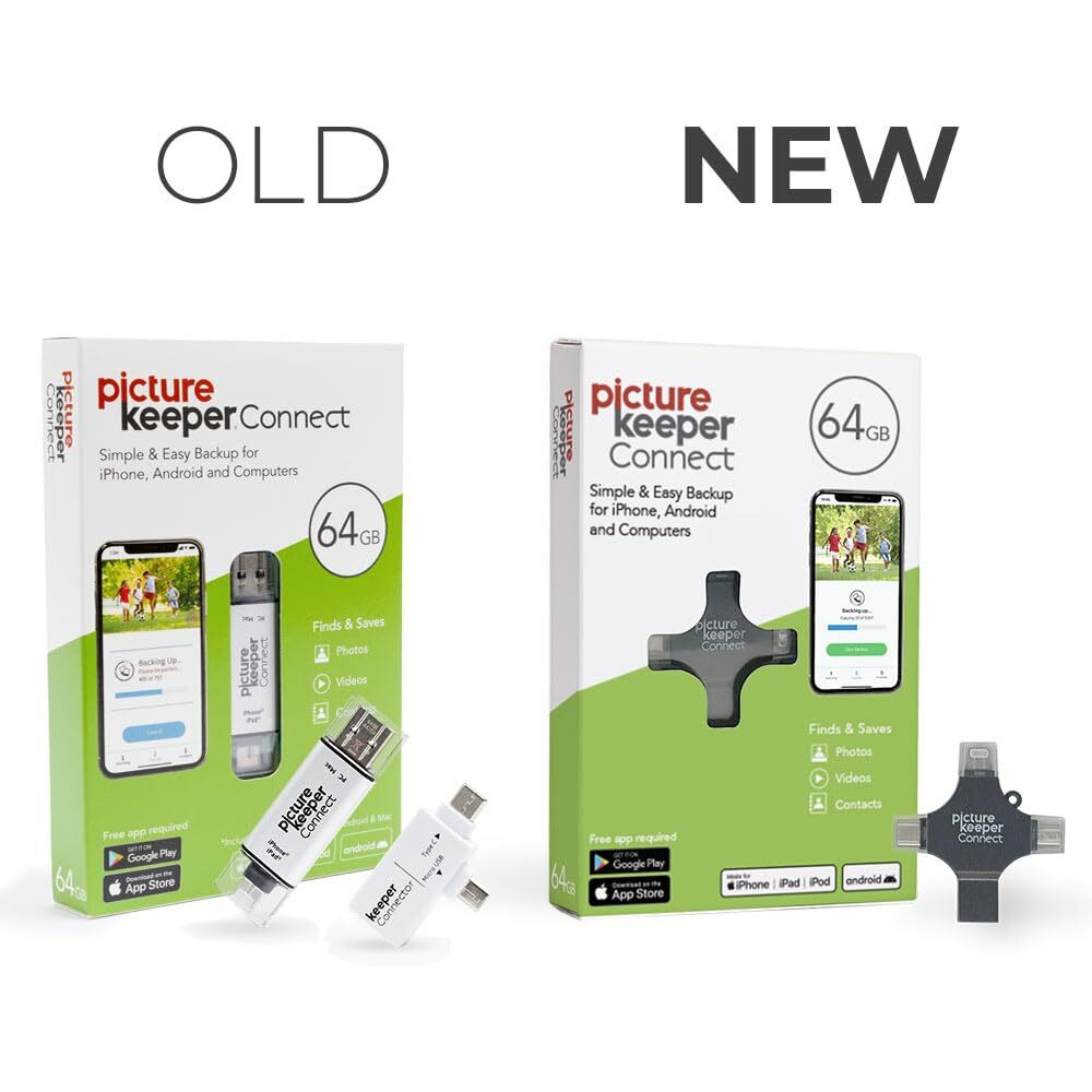 Picture Keeper Connect Photo & Video Usb Flash Drive For Apple  Android & Pc Devices  64Gb Thumb Drive