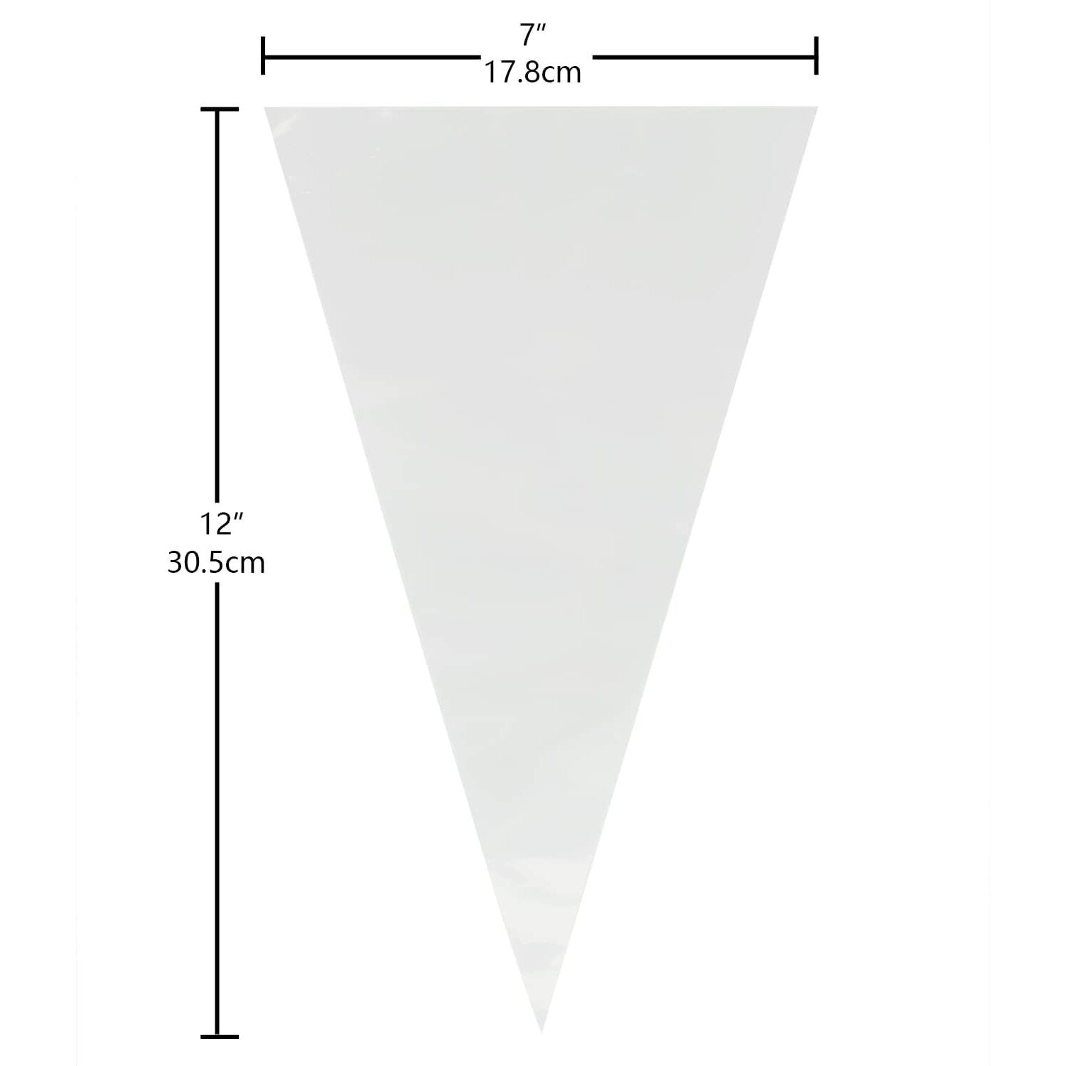 Keenpioneer Piping Bag - Disposable Cake Decorating Bag 100 Count  12 Inch  Clear (Pack May Vary)