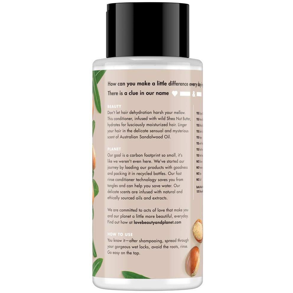 Love Beauty And Planet Purposeful Hydration Shea Butter & Sandalwood Cleansing Conditioner  13.5 Oz