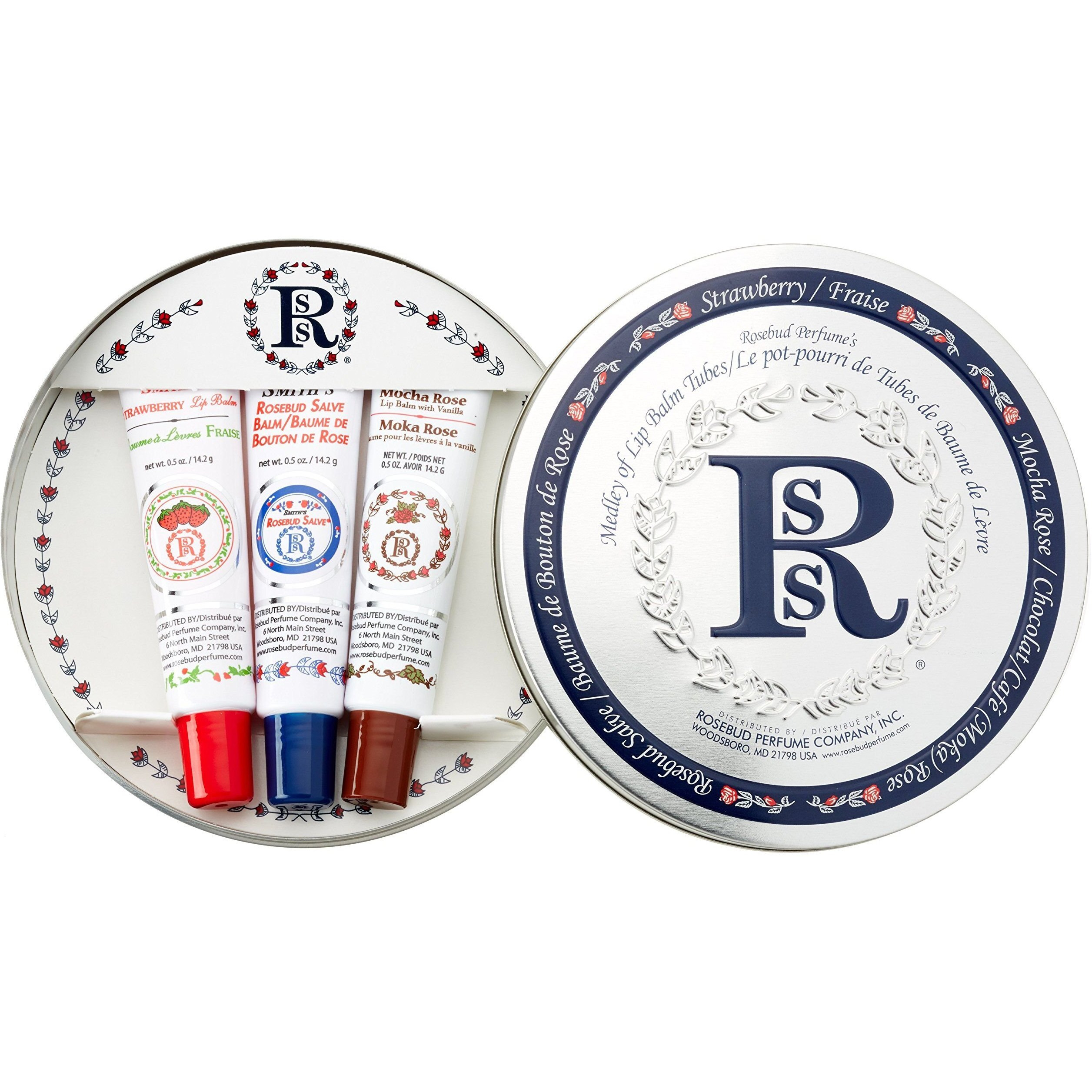 Rosebud Medley Of Lip Balm Tubes  0.5 Ounce  2.4 Count