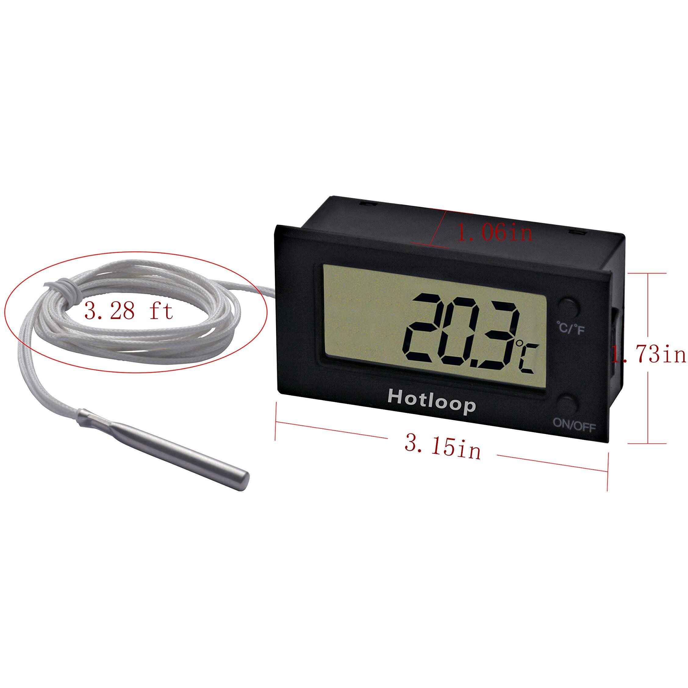 Hotloop Digital Oven Thermometer Heat Resistant Up To 572F/300C  Lcd