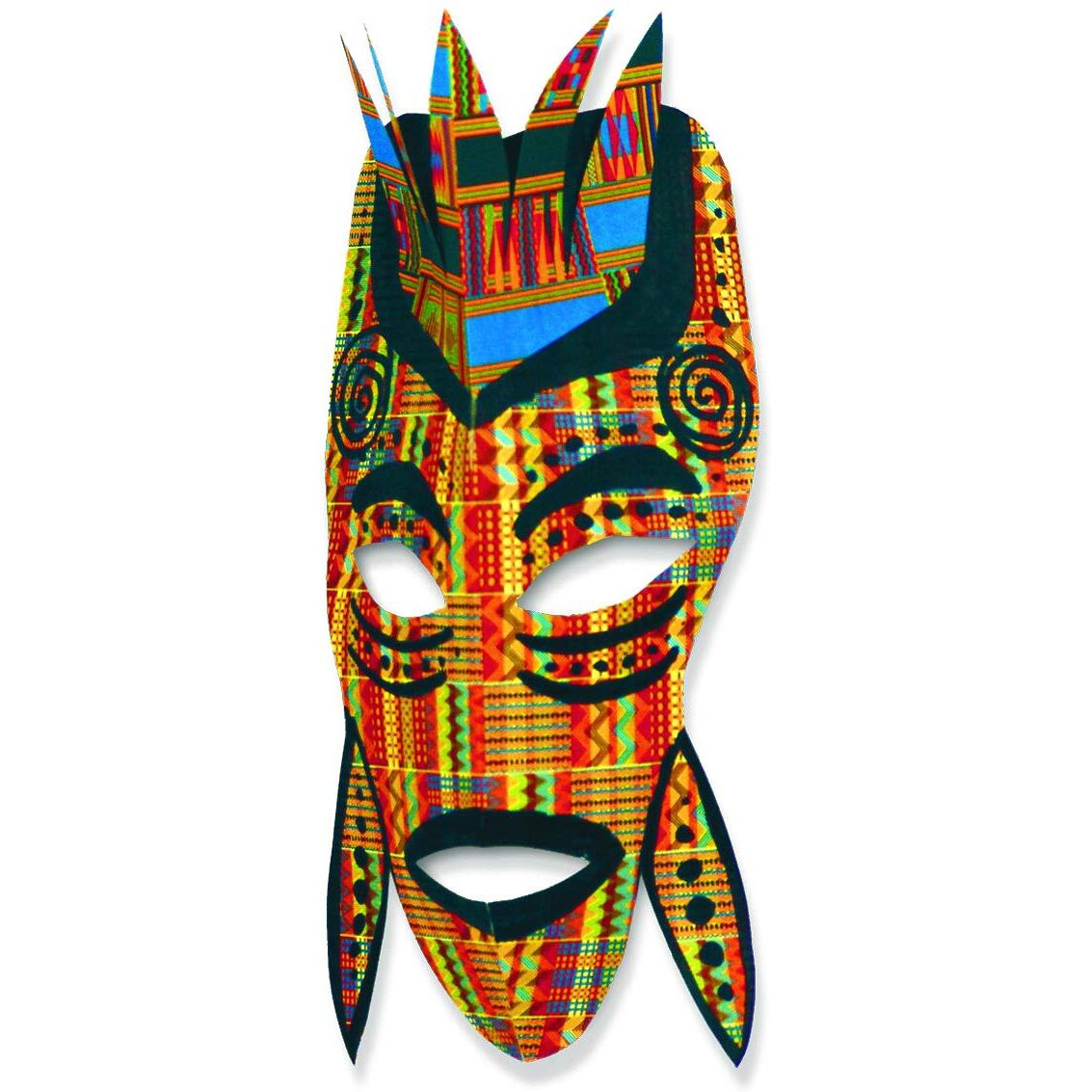 Roylco R15273 Assorted Design African Textile Paper  8-1/2 X 11 Inches  Pack Of 32