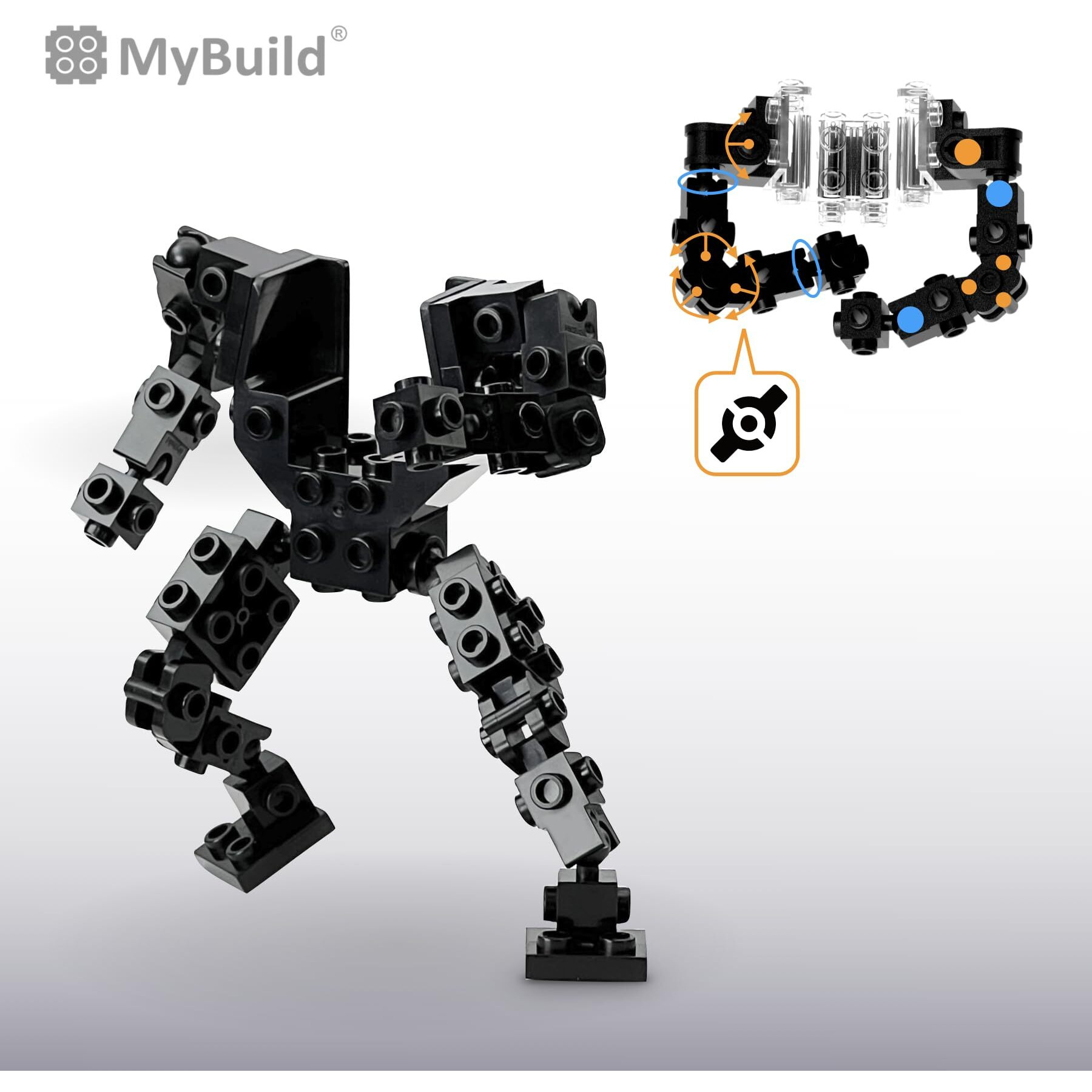 Mybuild Mecha Frame Pack Mf5 - Build And Customize Your Own Mech With Ease  Recommended For Aged 10+