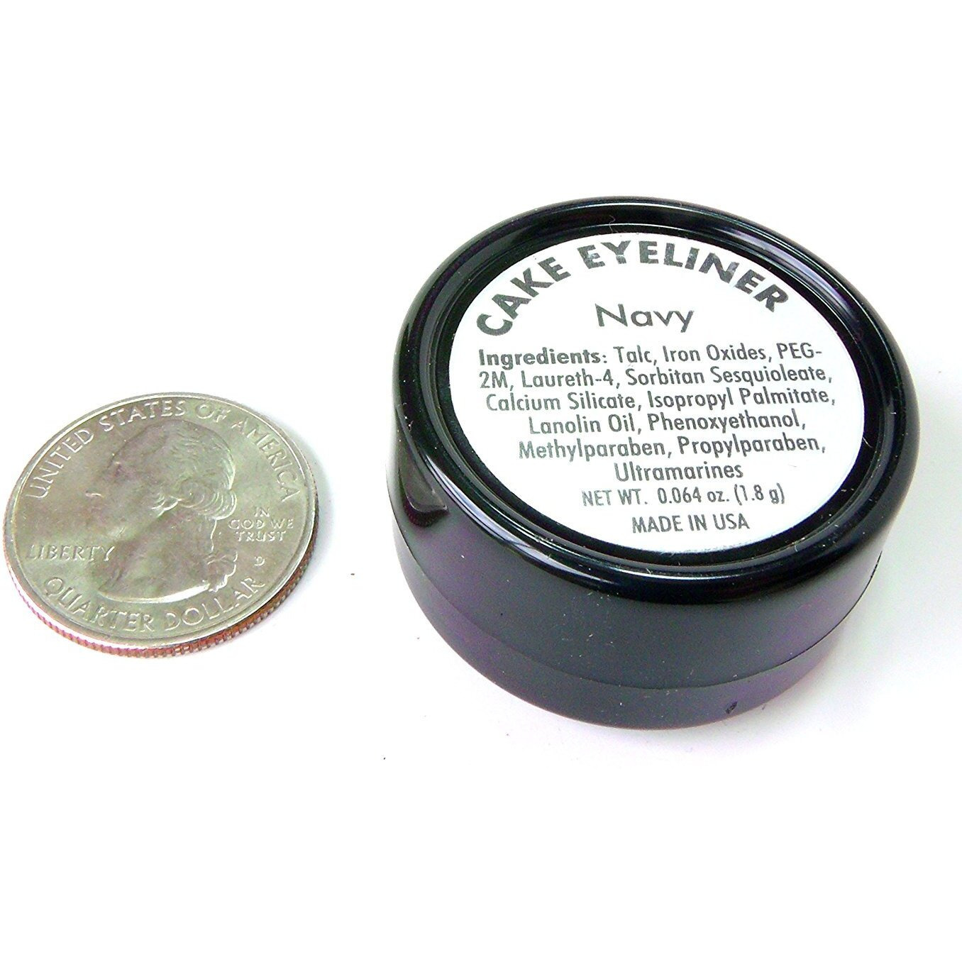 Pure Ziva Matte Cool Dark Navy Blue Cake Eyeliner & Pressed Eyeshadow  Water Activated Powder Gluten & Cruelty Free