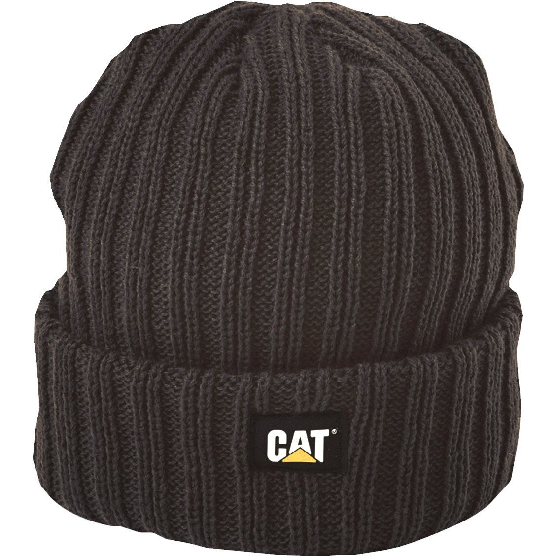 Caterpillar Rib Watch Cap  Black  One Size