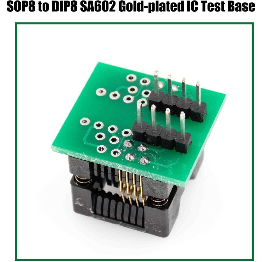Koobook 1Set Ch341A 24 25 Series Eeprom Flash Bios Usb Programmer+Soic8 Sop8 Test Clip+Spi Flash 1.8V Adapter+Sop8 Soic8 To Dip8 Adapter Socket Converter