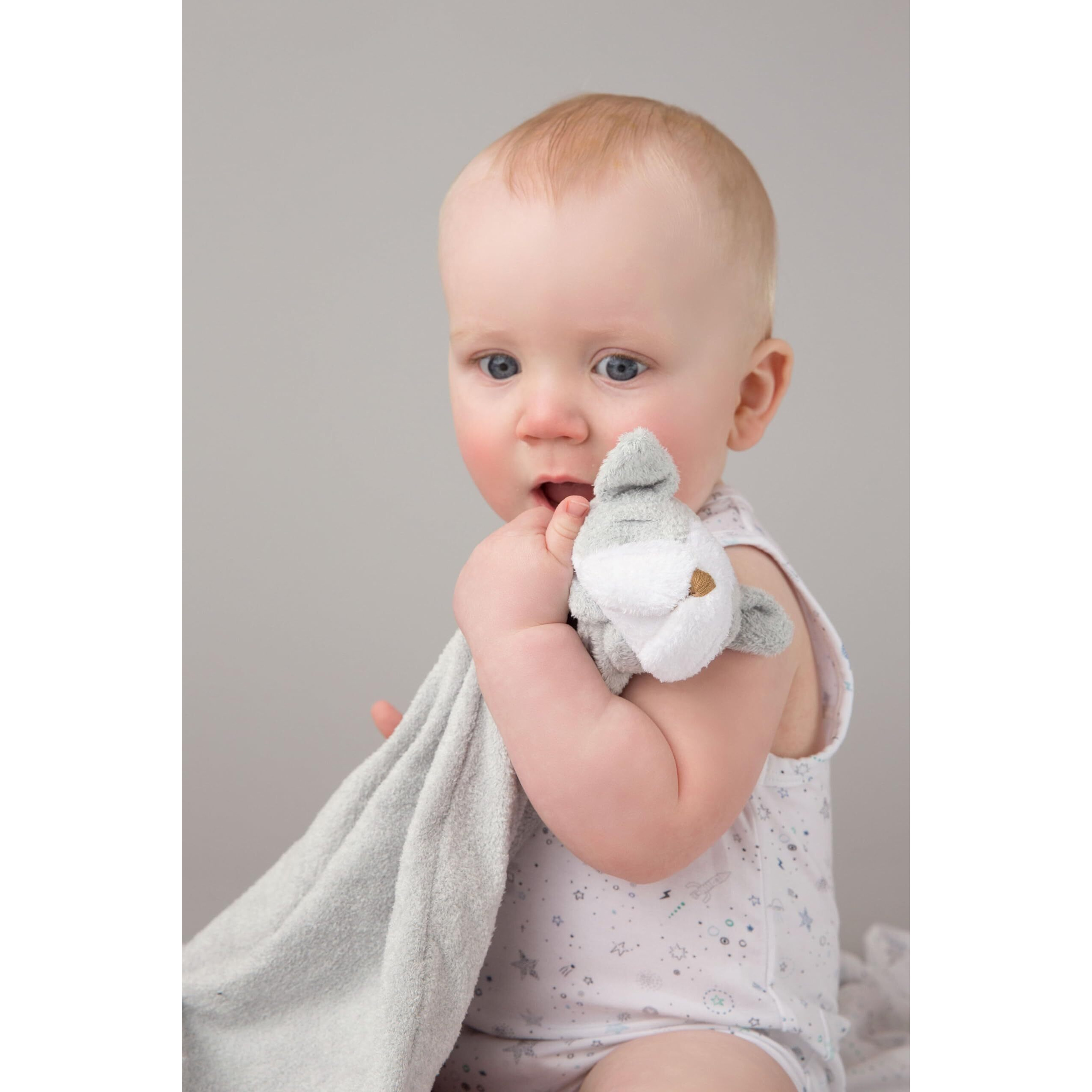 Angel Dear Grey Bulldog Blankie