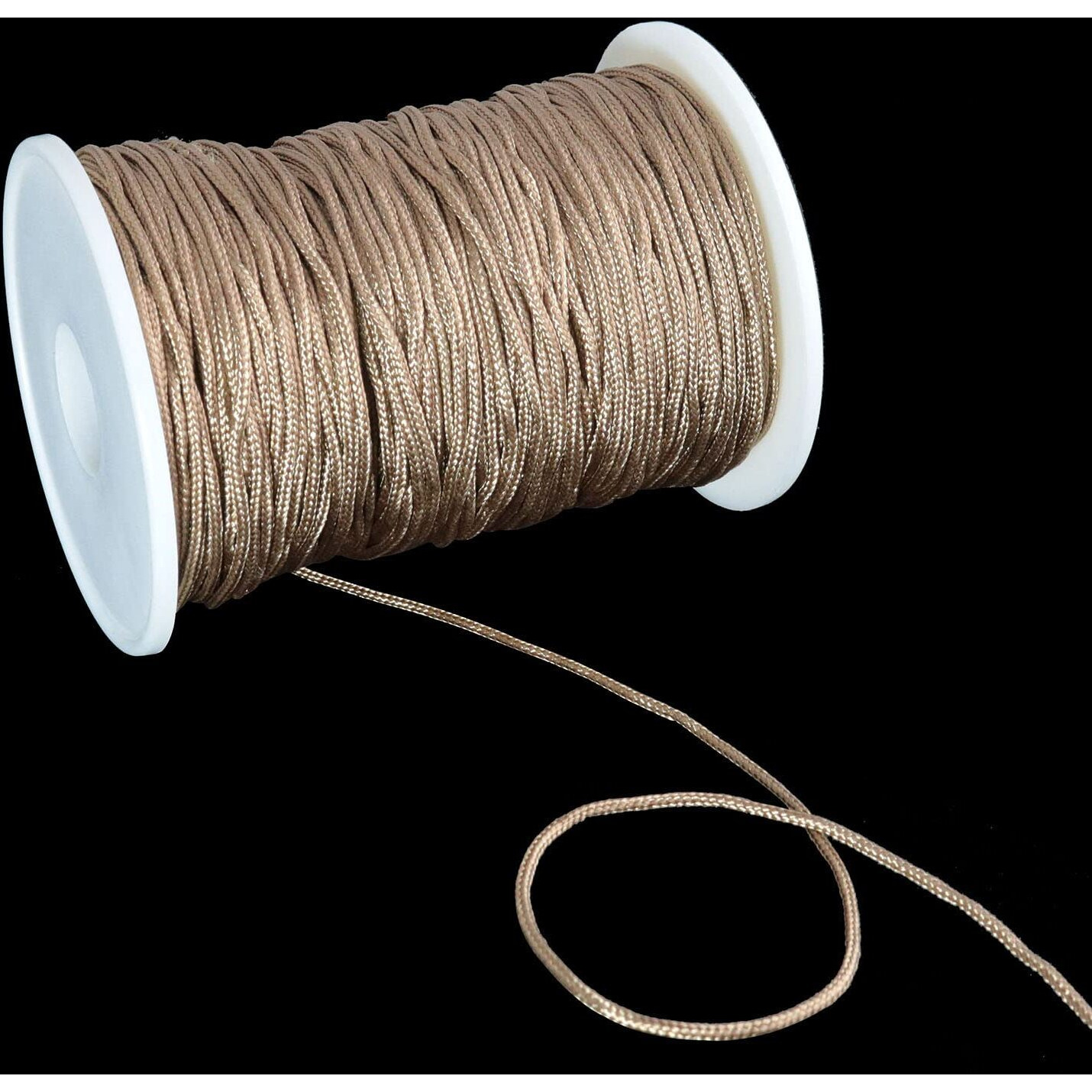 Zzlzx Brown Braided Nylon Lift Shade Cord Sunshade Lifting Rope 2Mm Braided Lifting Rope For Venetian Blind Repair And Diy Handicraft Projects