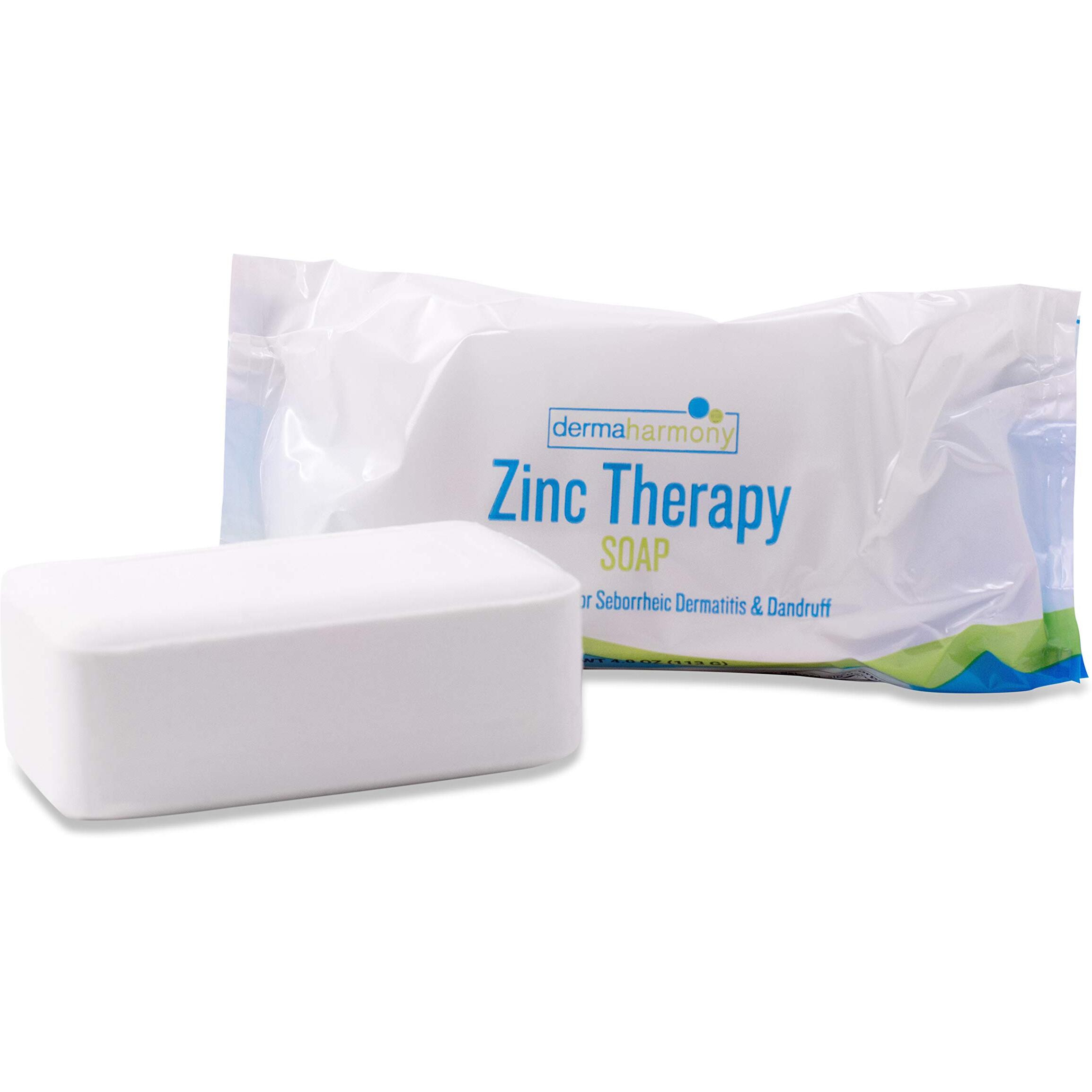 Dermaharmony 2% Pyrithione Zinc (Znp) Bar Soap 4 Oz - Crafted For Those With Skin Conditions - Seborrheic Dermatitis  Dandruff  Psoriasis  Eczema  Etc.