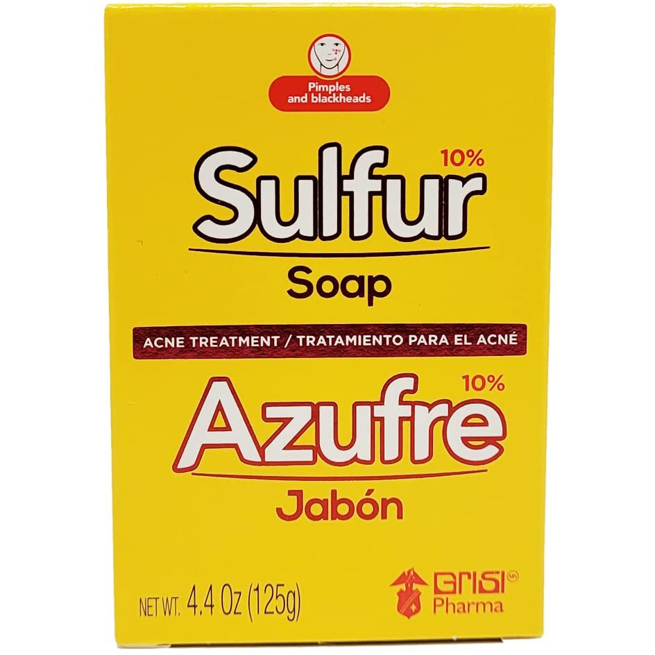 Grisi Sulfur Soap For Acne - 4.4 Ounce (Pack Of 6)