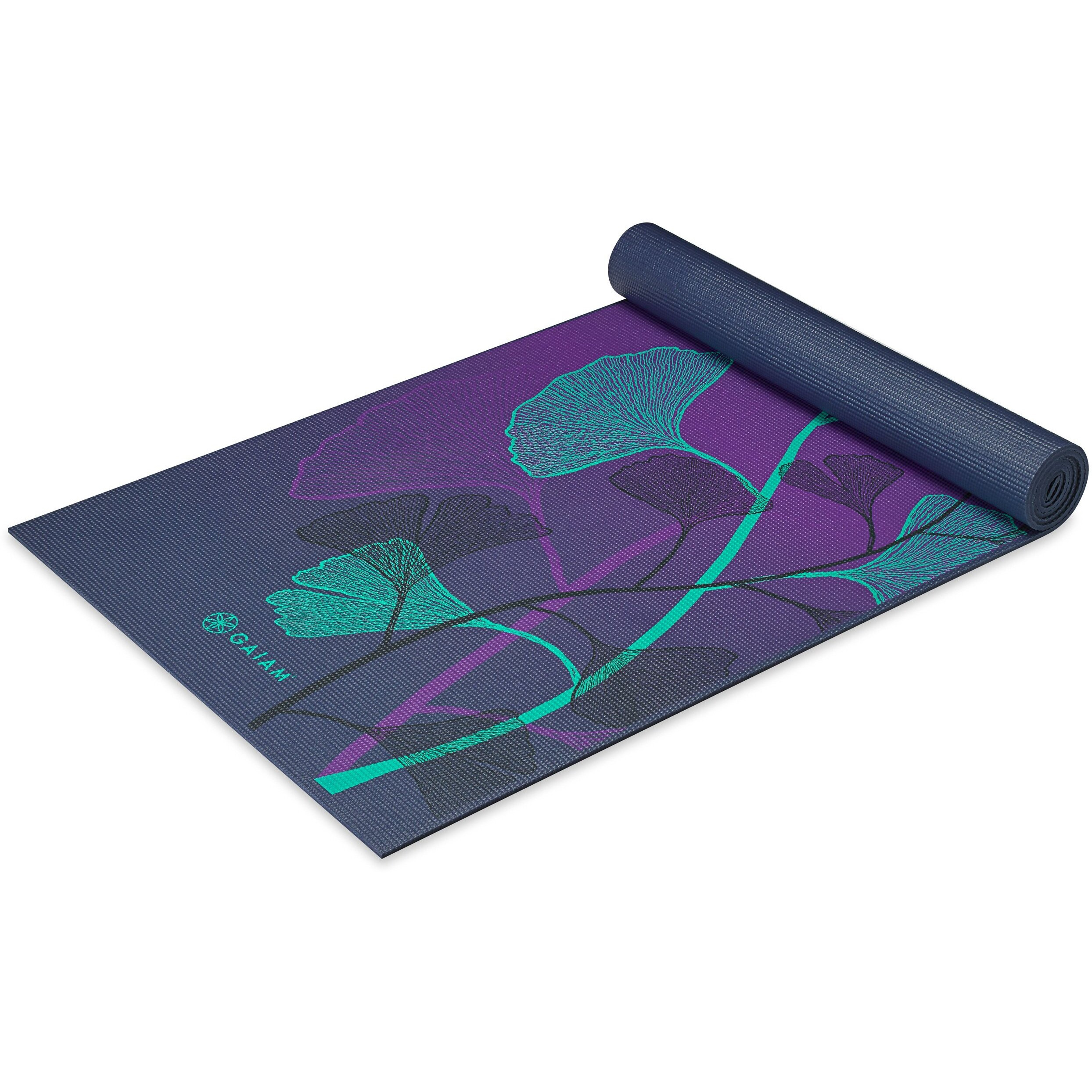 Gaiam Yoga Mat Premium Print Extra Thick Non Slip Exercise & Fitness Mat For All Types Of Yoga  Pilates & Floor Workouts  Lily Shadows  6Mm