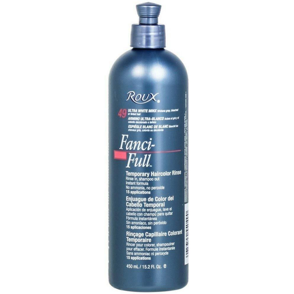 Roux Fancifull Temporary Color Rinse 49 Ultra White Minx  15.2 Fl Oz (Kaka-Boynam10-Low348)
