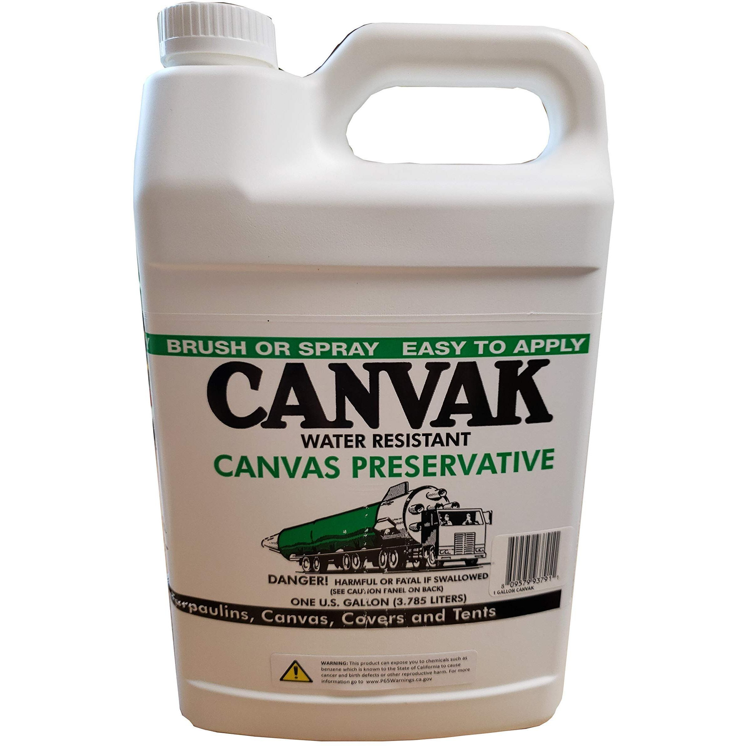 Tarp Nation 1 Gallon Canvak Industrial Quality Water Resistant Canvas Preservative Liquid Wax For Tarps  Tents  And Shelters  Clear