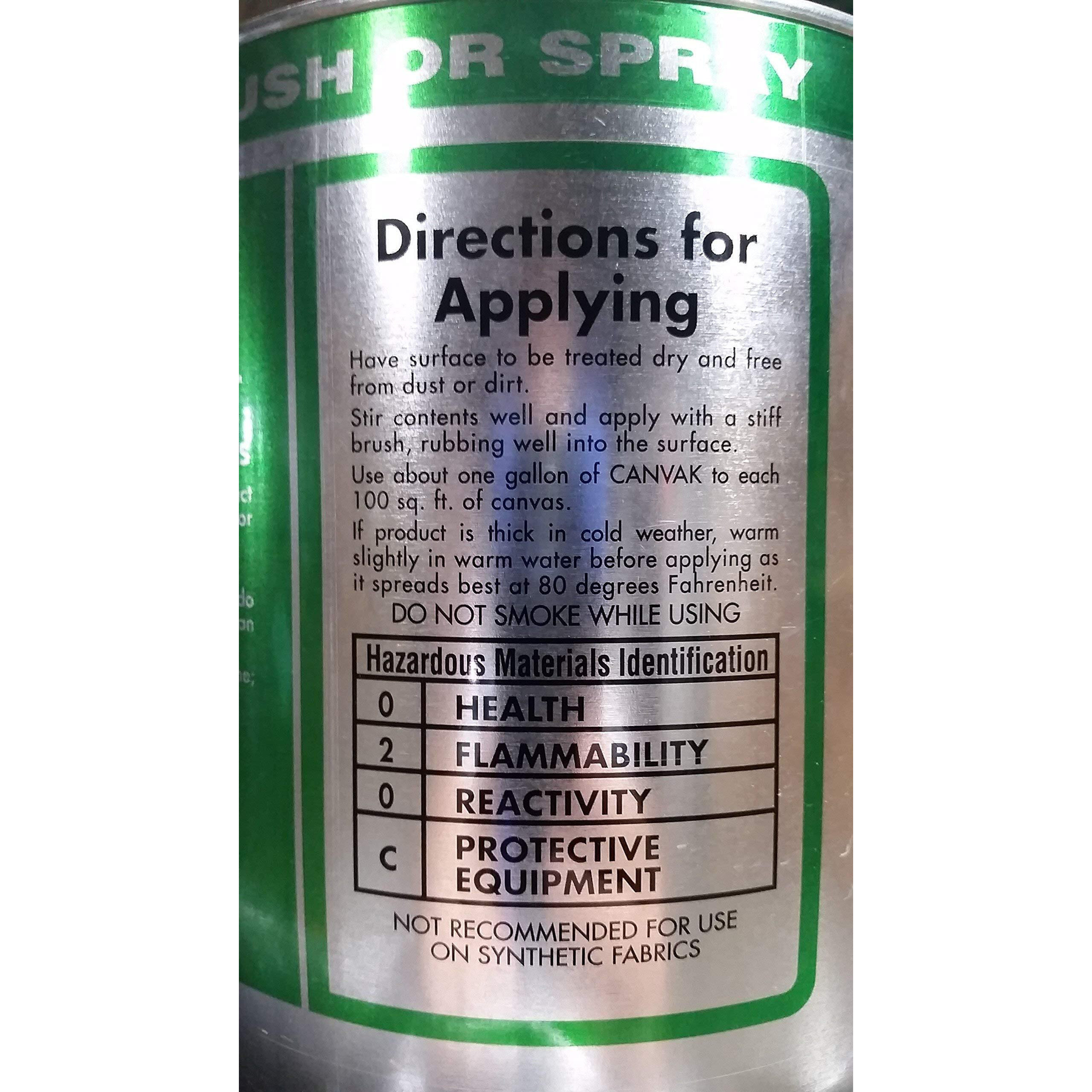 Tarp Nation 1 Gallon Canvak Industrial Quality Water Resistant Canvas Preservative Liquid Wax For Tarps  Tents  And Shelters  Clear