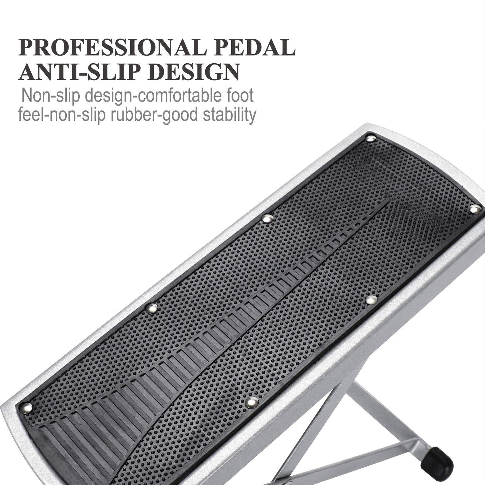 Pedicure Foot Rest  Adjustable Foot Stand For Pedicure  No More Bending Or Stretching Pedicure Tools For Feet Easy At Home  Non-Slip Sturdy With Toe Separator  Beauty Pedicure Kit (Black)
