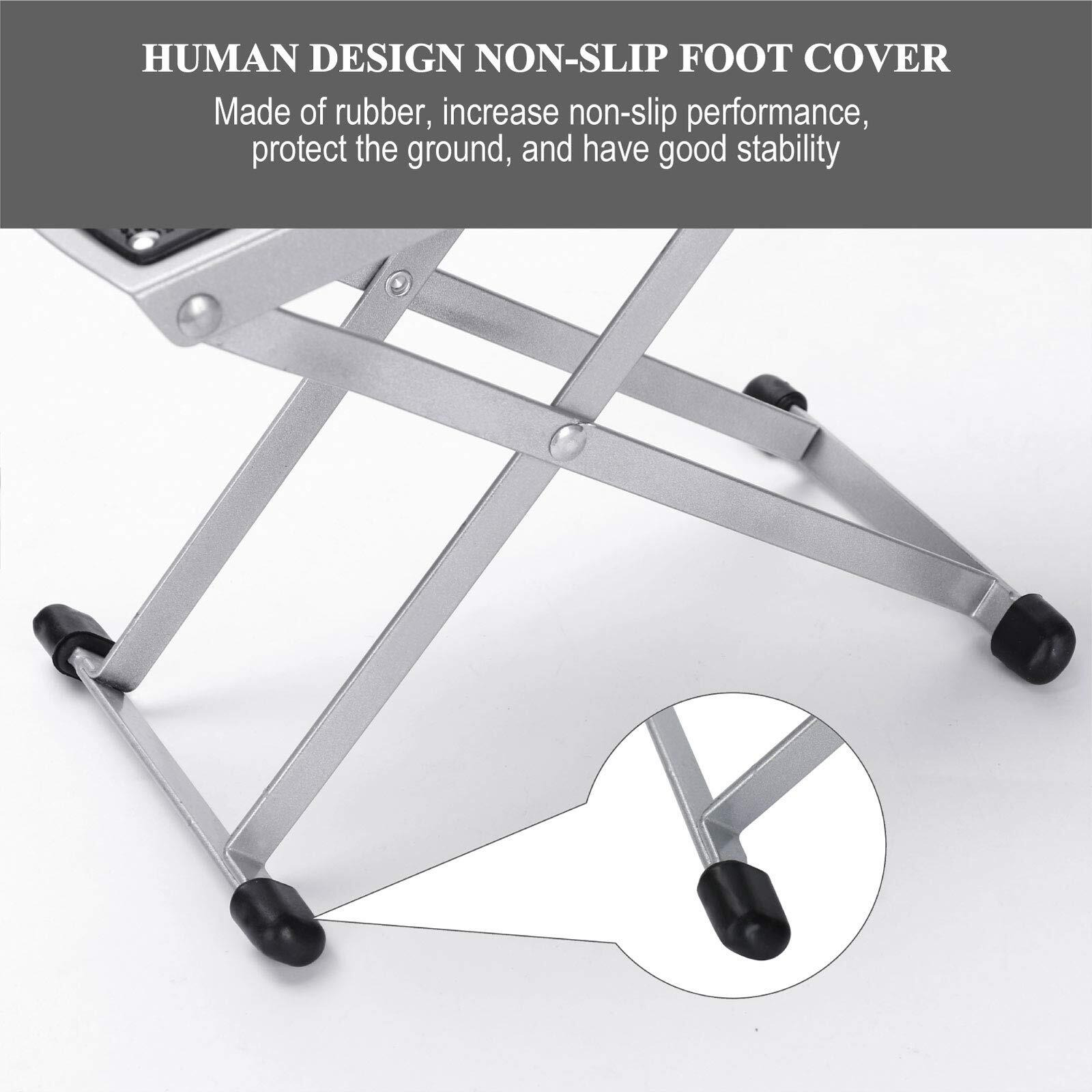 Pedicure Foot Rest  Adjustable Foot Stand For Pedicure  No More Bending Or Stretching Pedicure Tools For Feet Easy At Home  Non-Slip Sturdy With Toe Separator  Beauty Pedicure Kit (Black)