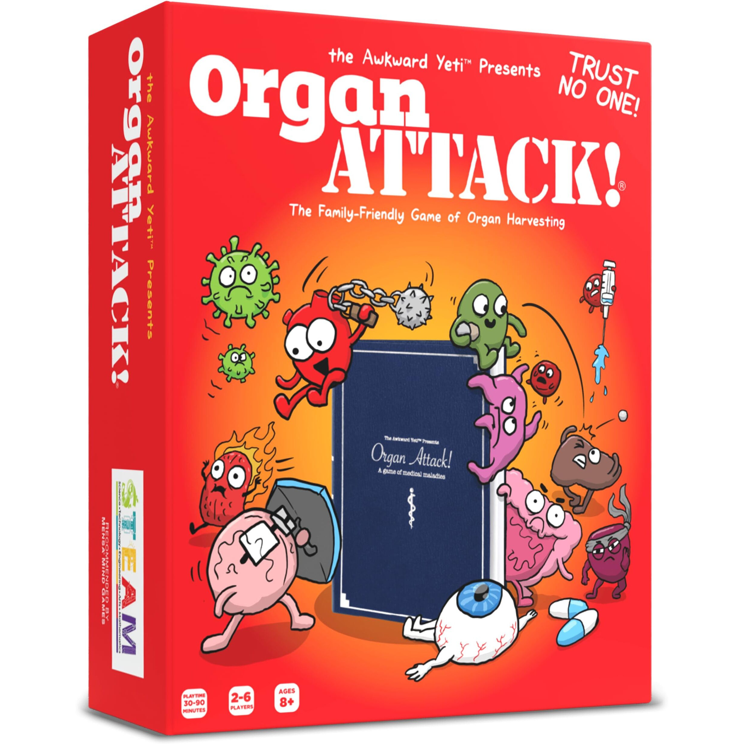 The Awkward Yeti Organ Attack Card Game  A Family Fun Game For Kids And Adults - Funny Playing Cards For Game Nights With Family Of Kids And Teens