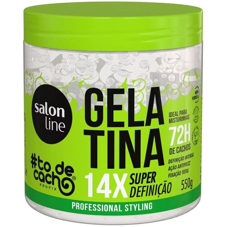 Linha Tratamento (Todecacho) Salon Line - Gelatina Nao Sai Da Minha Cabeca 550 Gr - (Salon Line Treatment (Curls) Collection - Cant Get You Off My Head Gelatin Net 19.4 Oz)