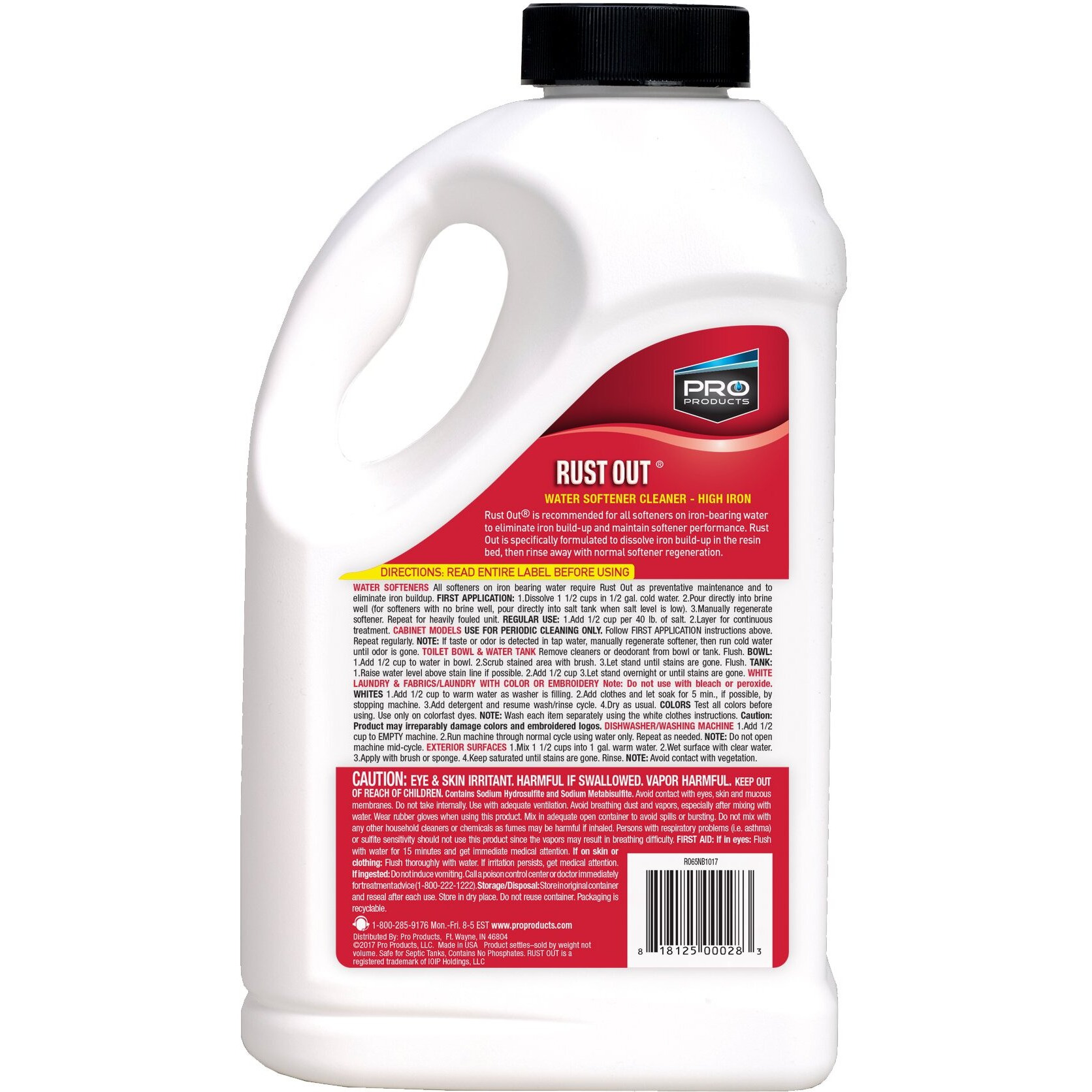 Pro Products - Ro05B Ro65N Rust Out Water Softener Cleaner And Iron Remover  4.75 Lb.