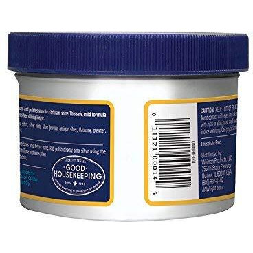Wright's Silver Cleaner And Polish Cream - 8 Ounce - Ammonia Free - Gently Clean And Remove Tarnish Without Scratching