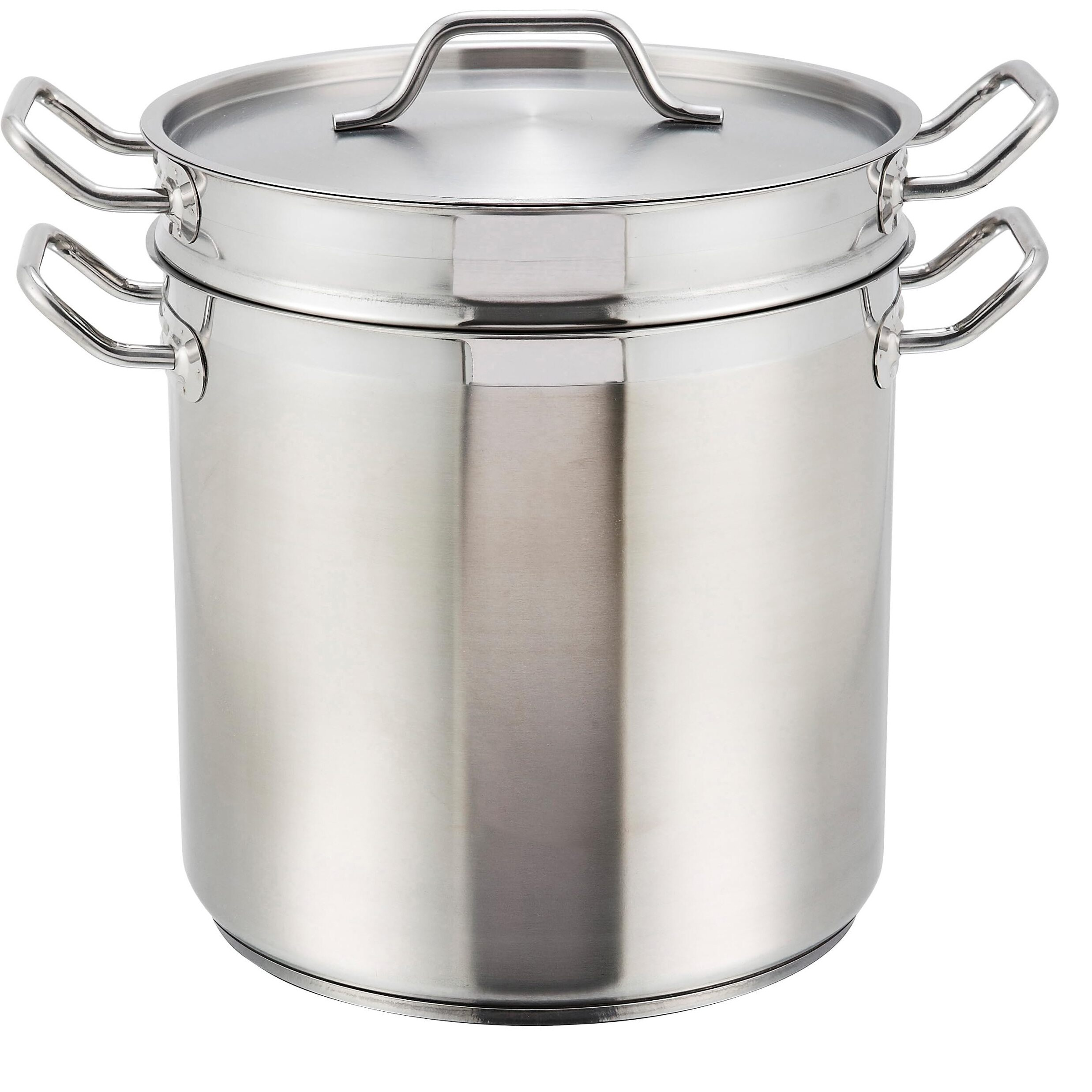 Winware Stainless 8 Quart Double Boiler With Cover