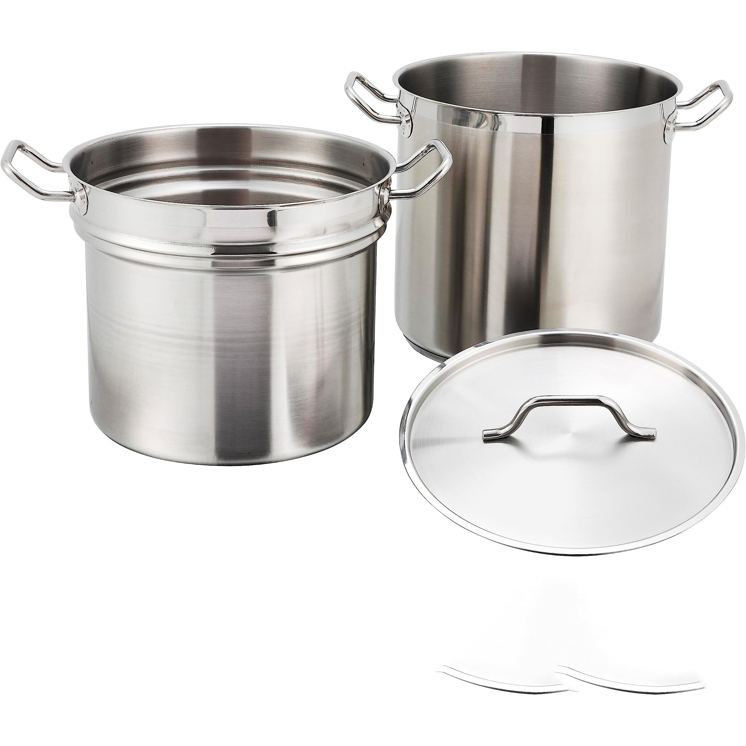 Winware Stainless 8 Quart Double Boiler With Cover