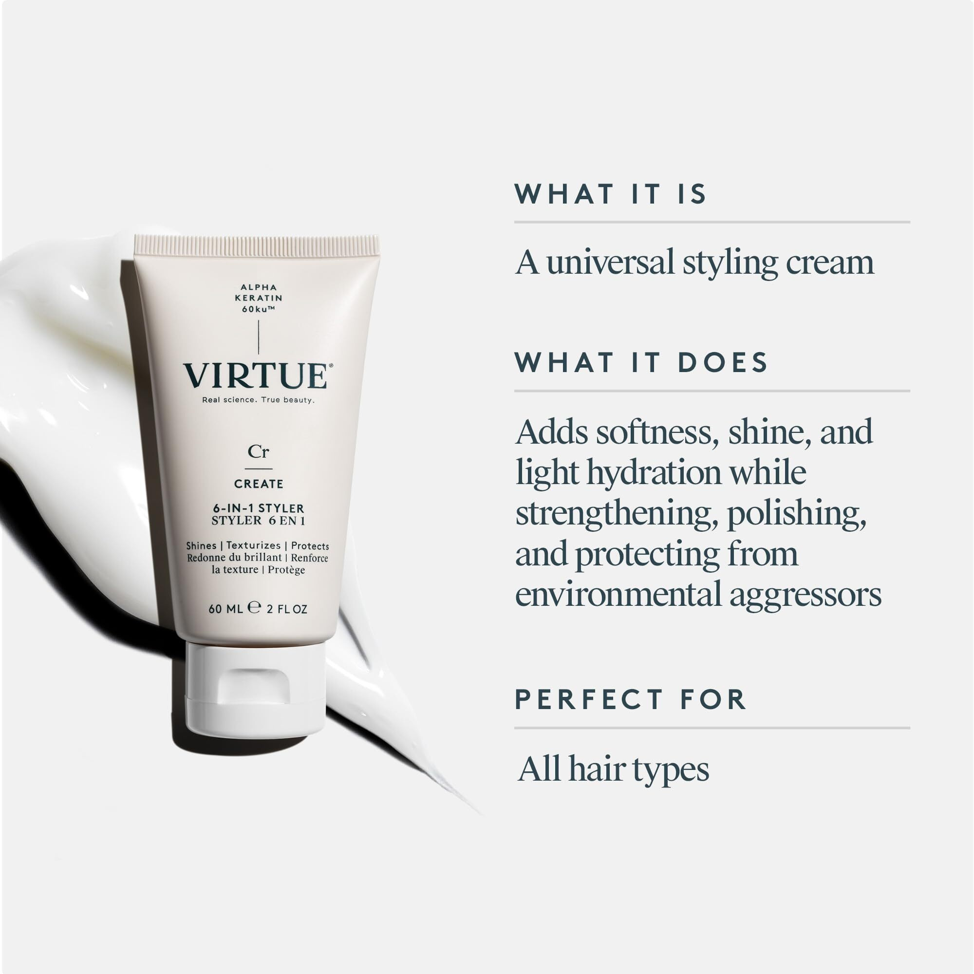 Virtue 6-In-1 Hair Styler  Styling Cream