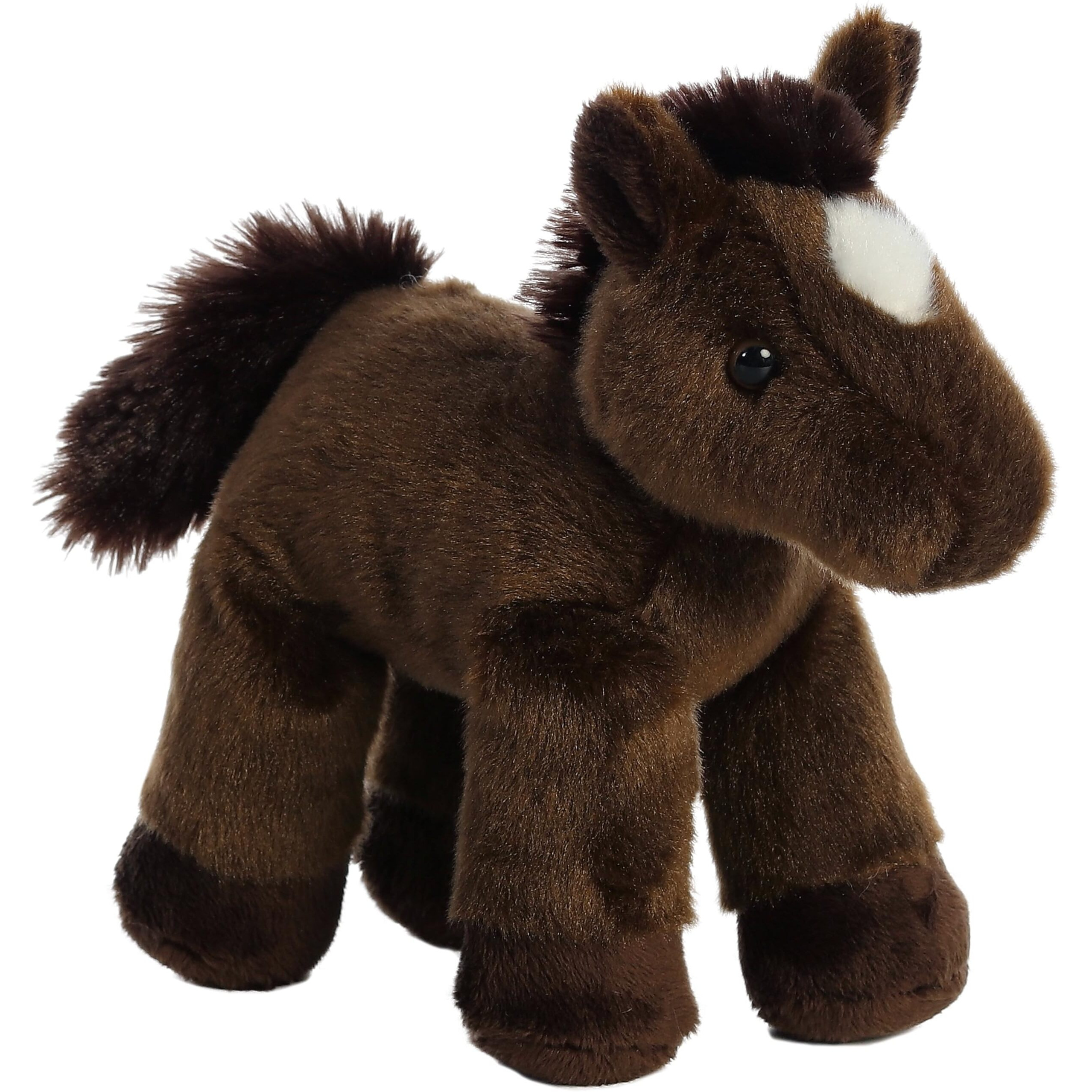 Aurora Adorable Mini Flopsie Chestnut Stuffed Animal - Playful Ease - Timeless Companions - Brown 8 Inches