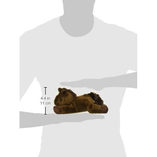 Aurora Adorable Mini Flopsie Chestnut Stuffed Animal - Playful Ease - Timeless Companions - Brown 8 Inches