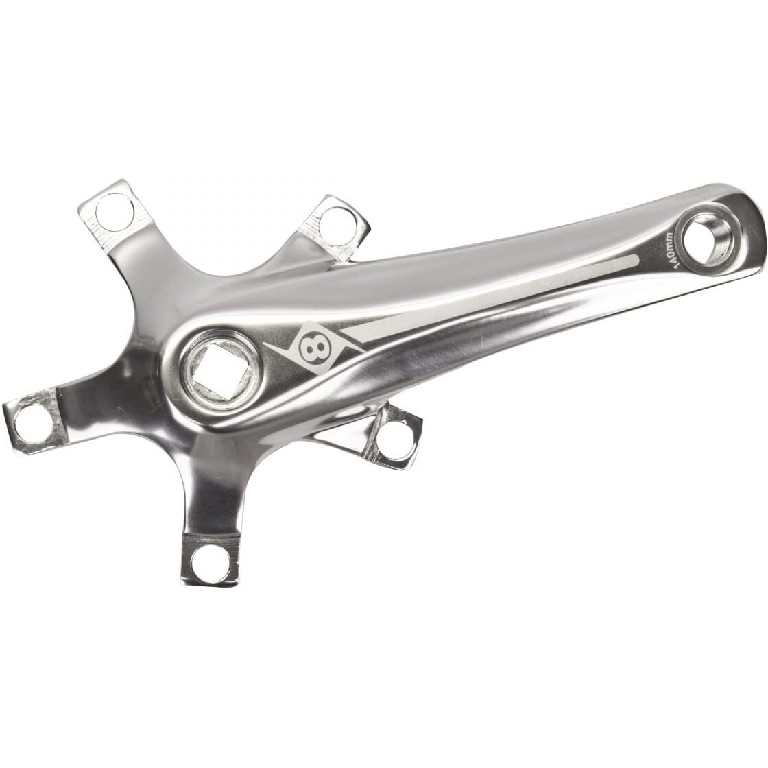 Origin8 Alloy Crank Arm Set (110 Bcd)  150Mm  Silver